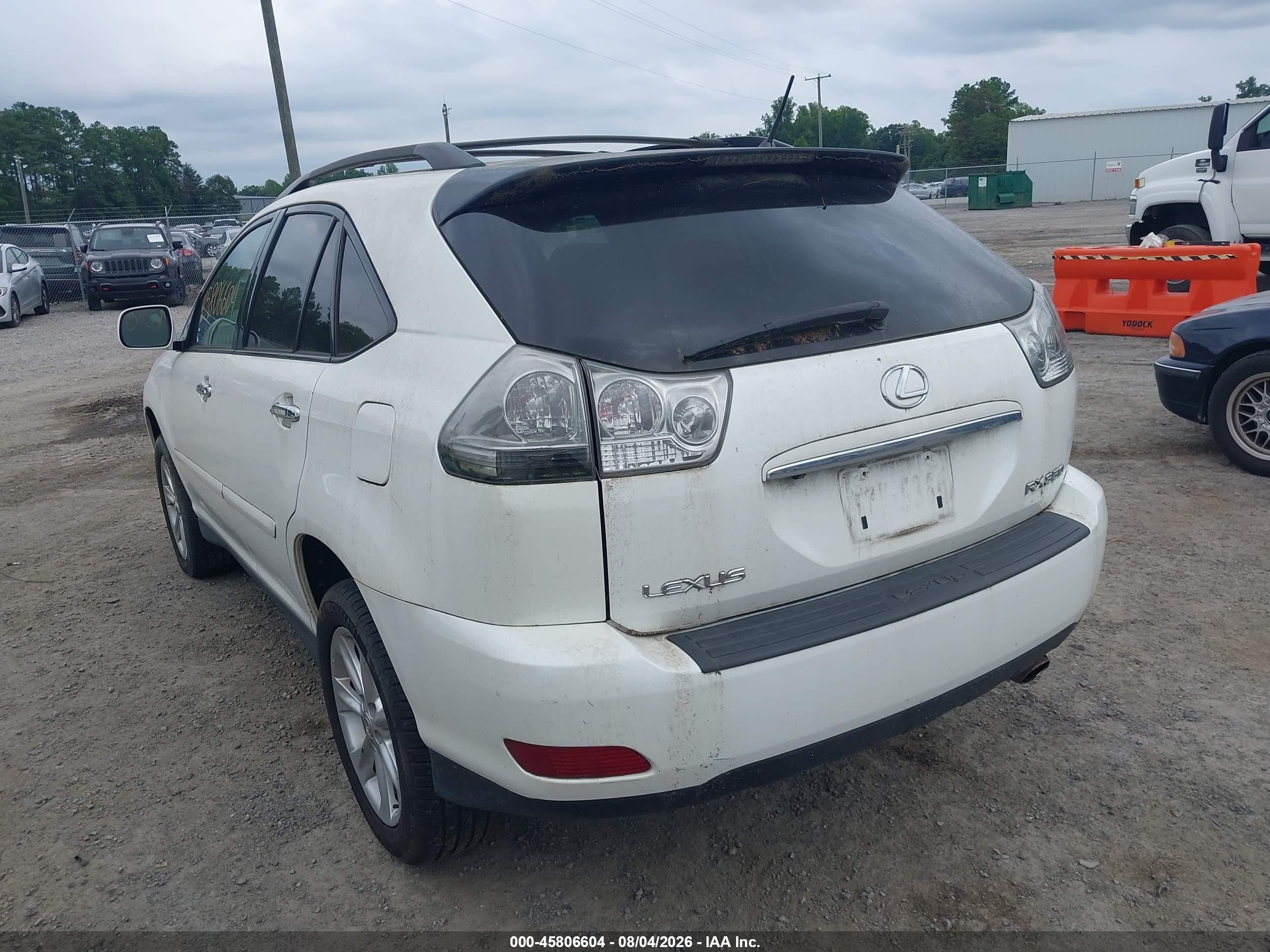 2008 Lexus Rx 350   White vin: 2T2HK31U28C095240