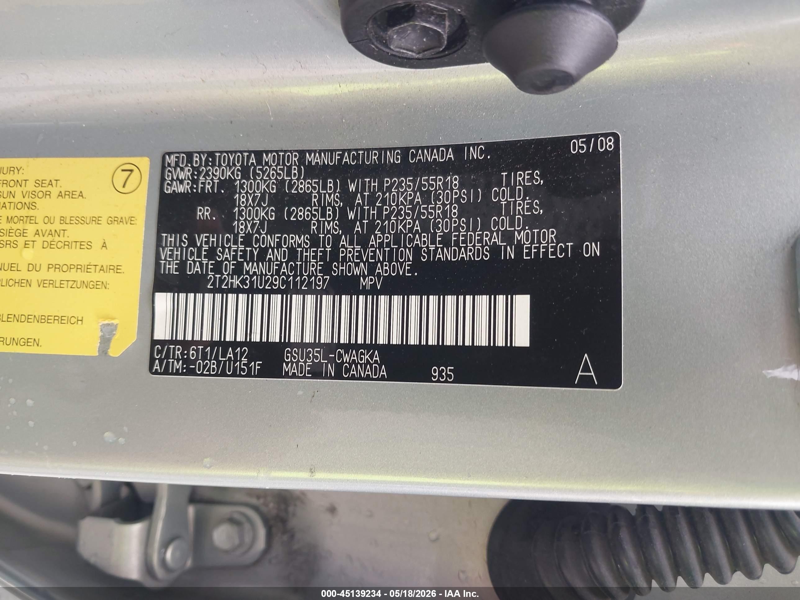 2009 Lexus Rx 350 Серебряный vin: 2T2HK31U29C112197