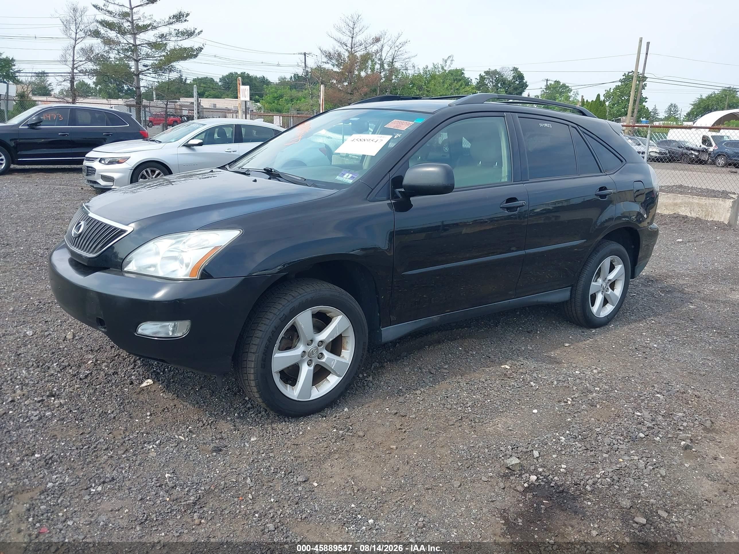 2007 Lexus Rx 350   Black vin: 2T2HK31U37C004944