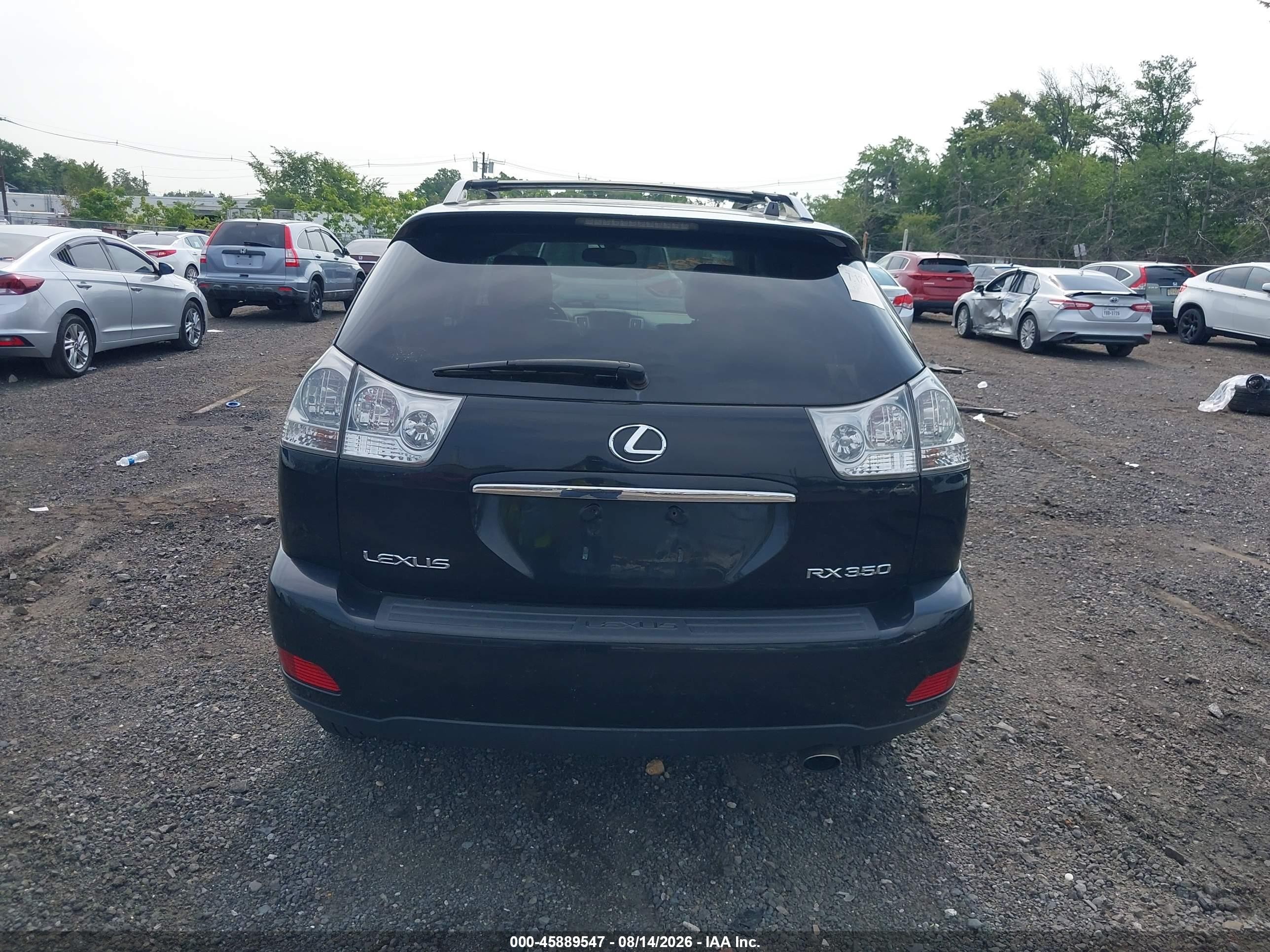 2007 Lexus Rx 350   Black vin: 2T2HK31U37C004944