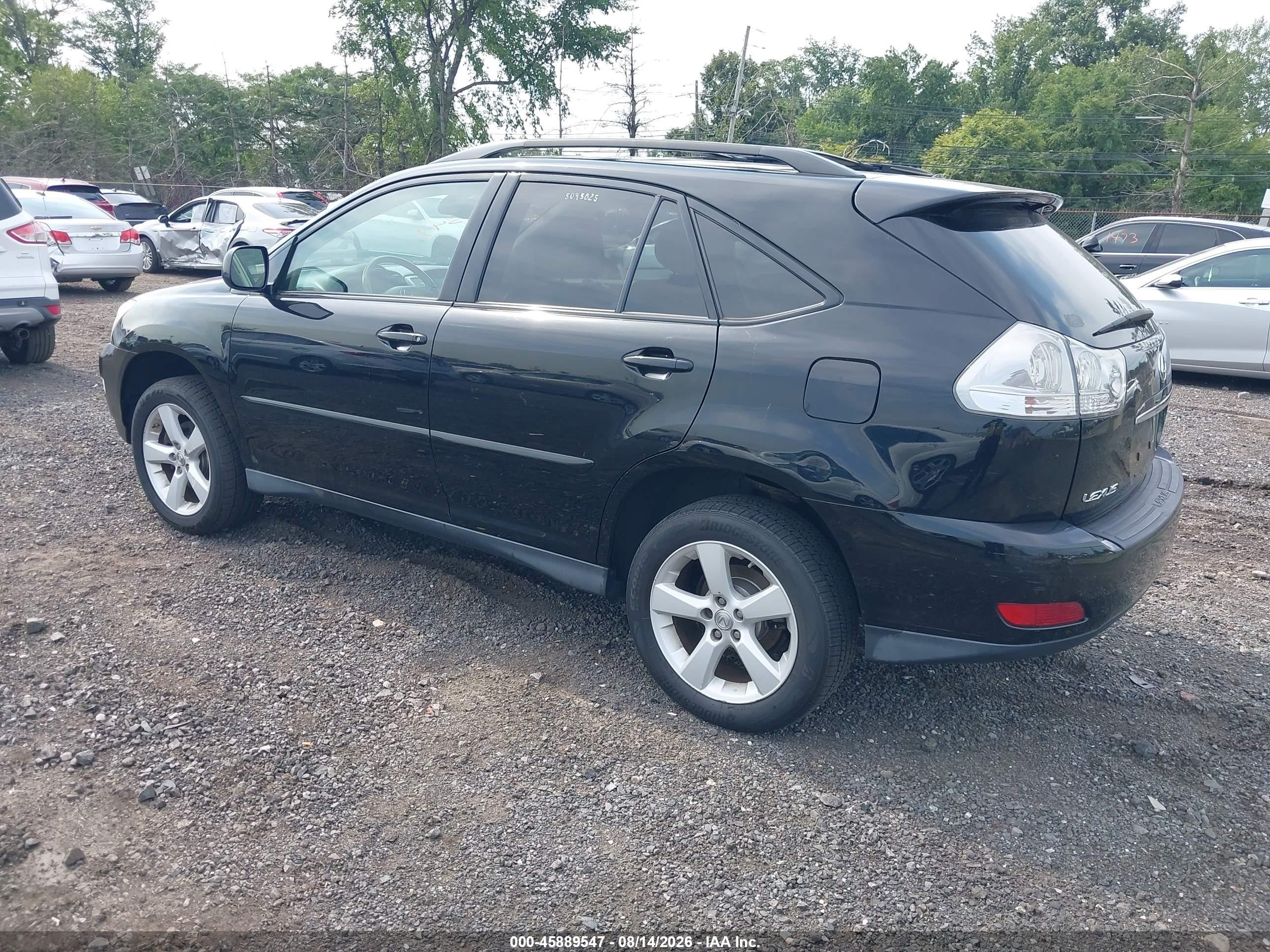 2007 Lexus Rx 350   Black vin: 2T2HK31U37C004944