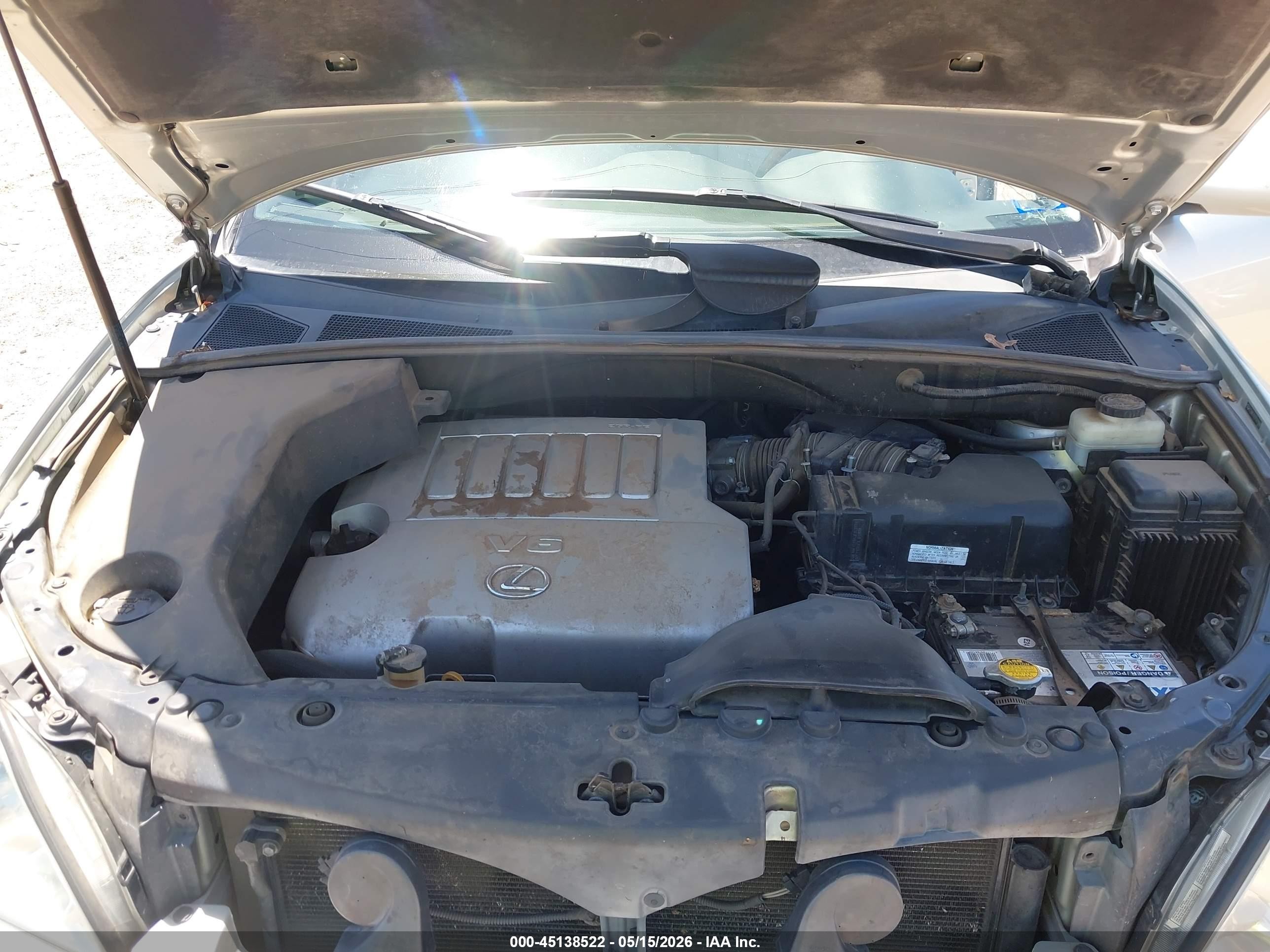 2007 Lexus Rx 350 Silver vin: 2T2HK31U37C011988