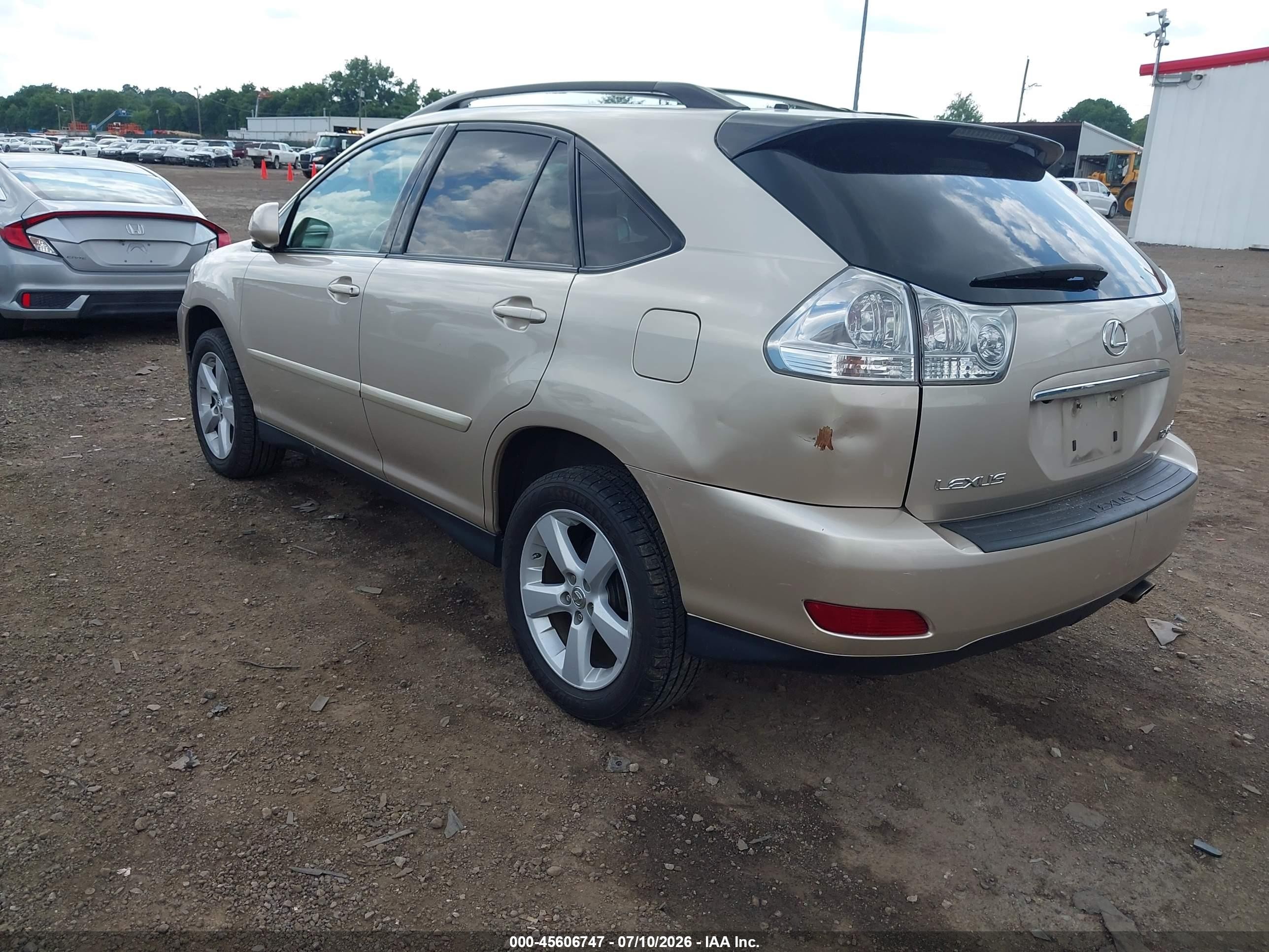 2007 Lexus Rx 350   Cream vin: 2T2HK31U37C034297