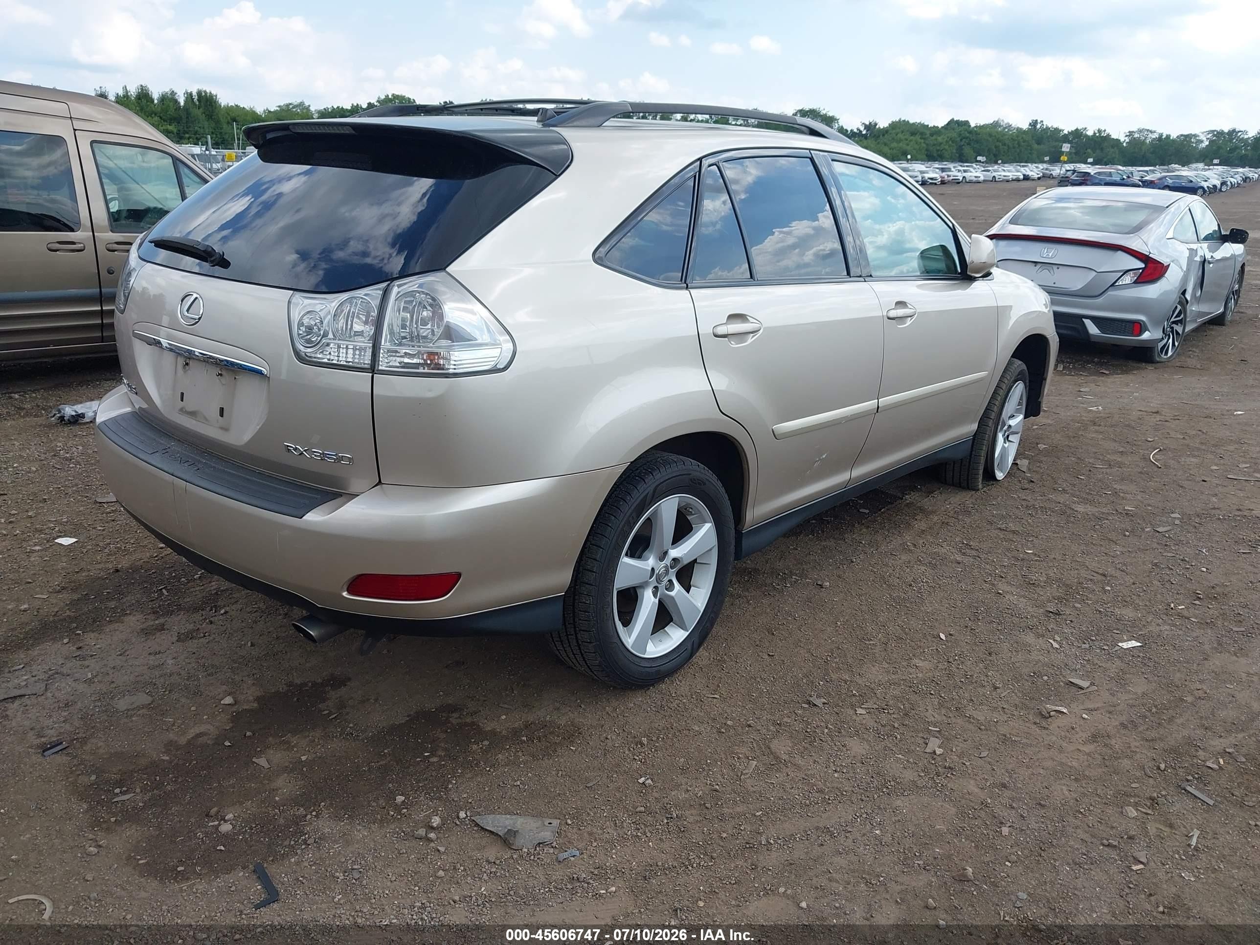 2007 Lexus Rx 350   Cream vin: 2T2HK31U37C034297
