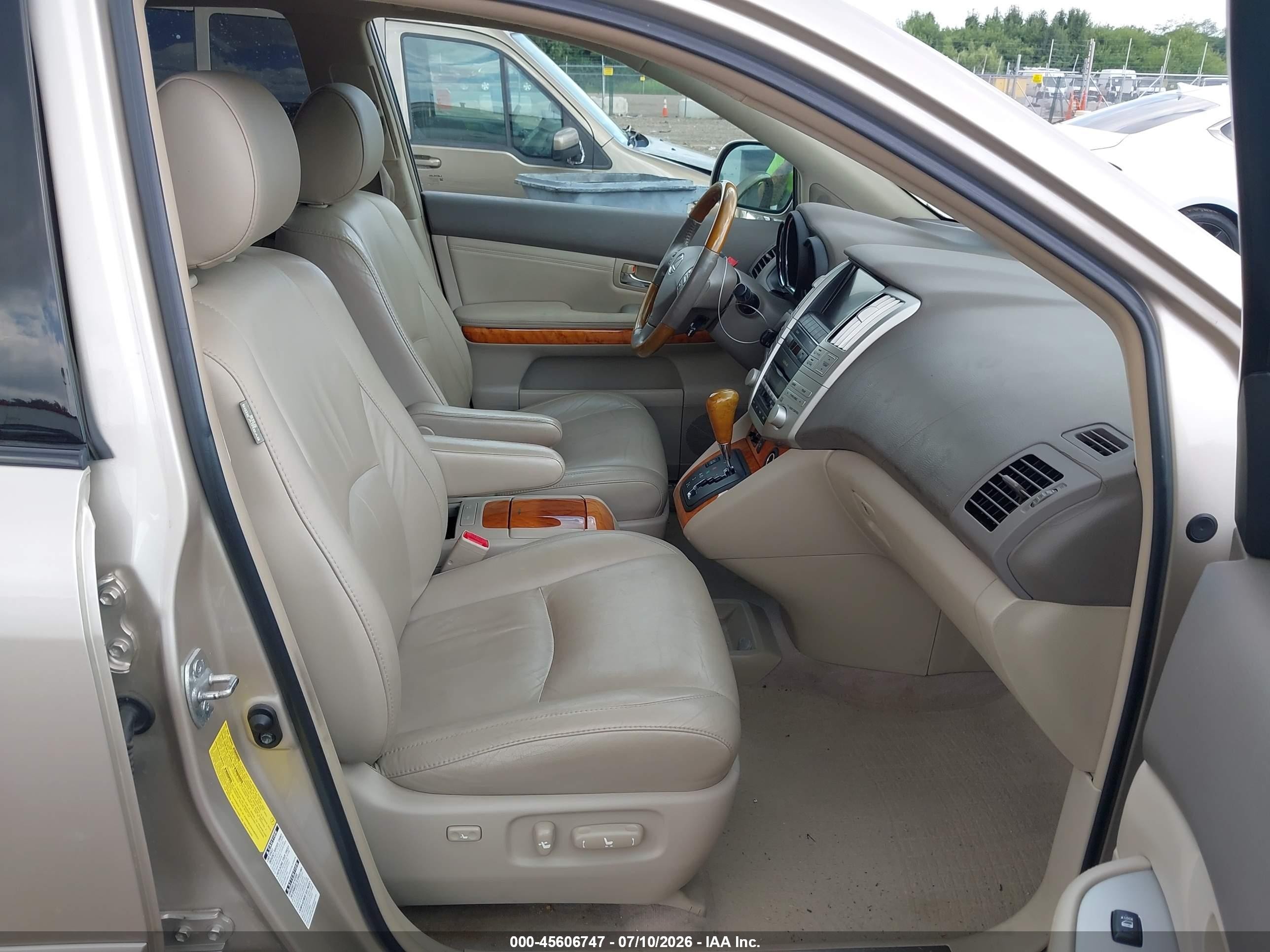 2007 Lexus Rx 350   Cream vin: 2T2HK31U37C034297