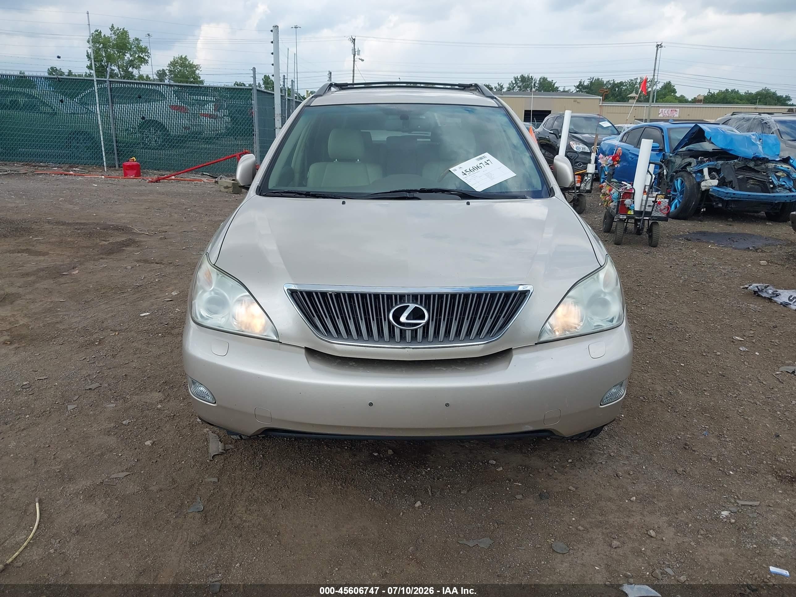 2007 Lexus Rx 350   Cream vin: 2T2HK31U37C034297