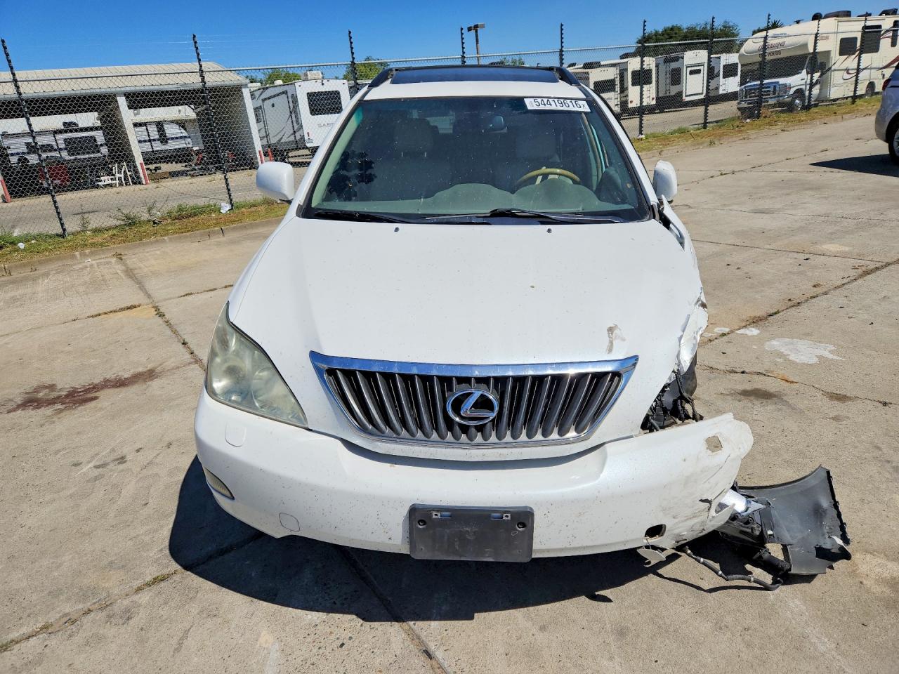 2008 Lexus Rx 350 White vin: 2T2HK31U38C061162