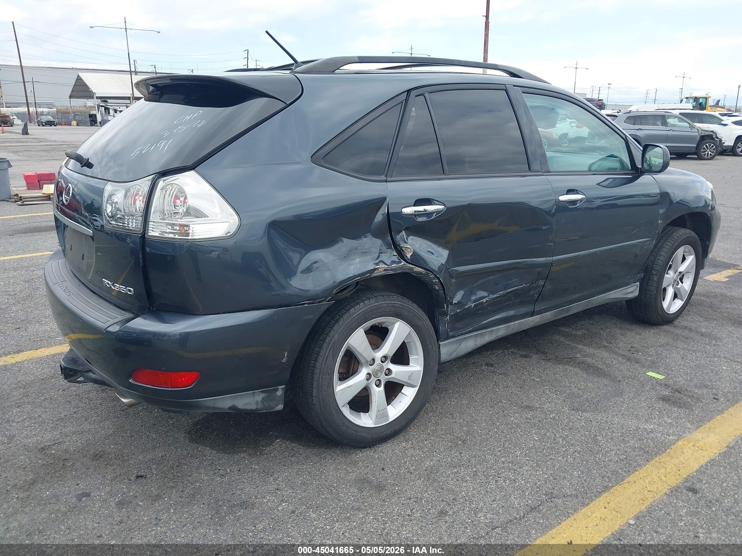 2008 Lexus Rx 350   Gray vin: 2T2HK31U38C068709