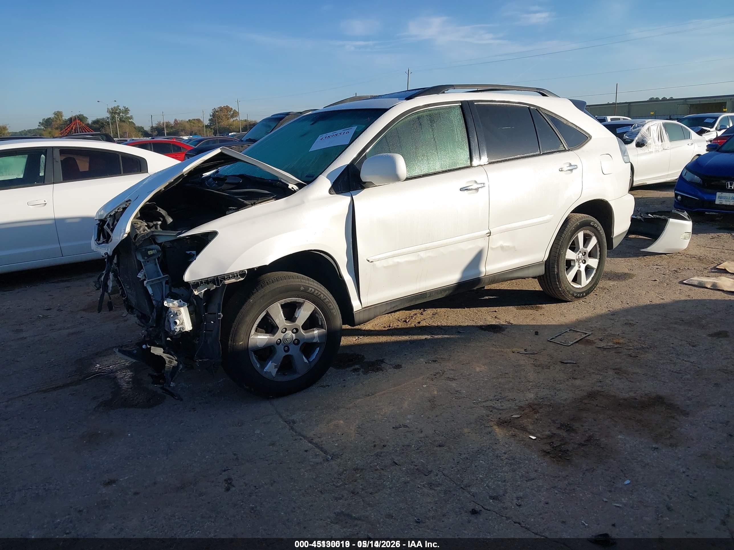 2008 Lexus Rx 350   White vin: 2T2HK31U38C082044