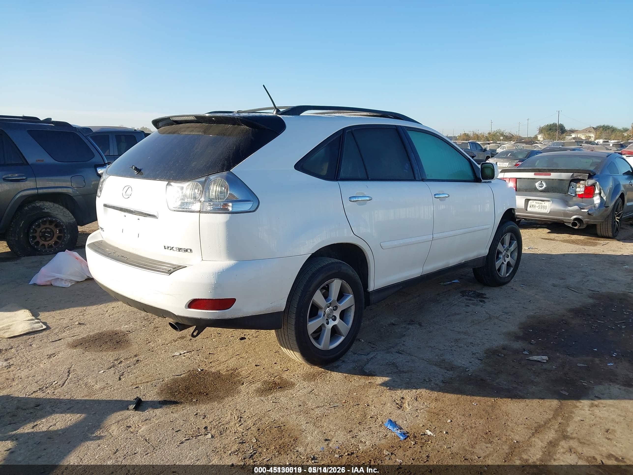 2008 Lexus Rx 350   White vin: 2T2HK31U38C082044