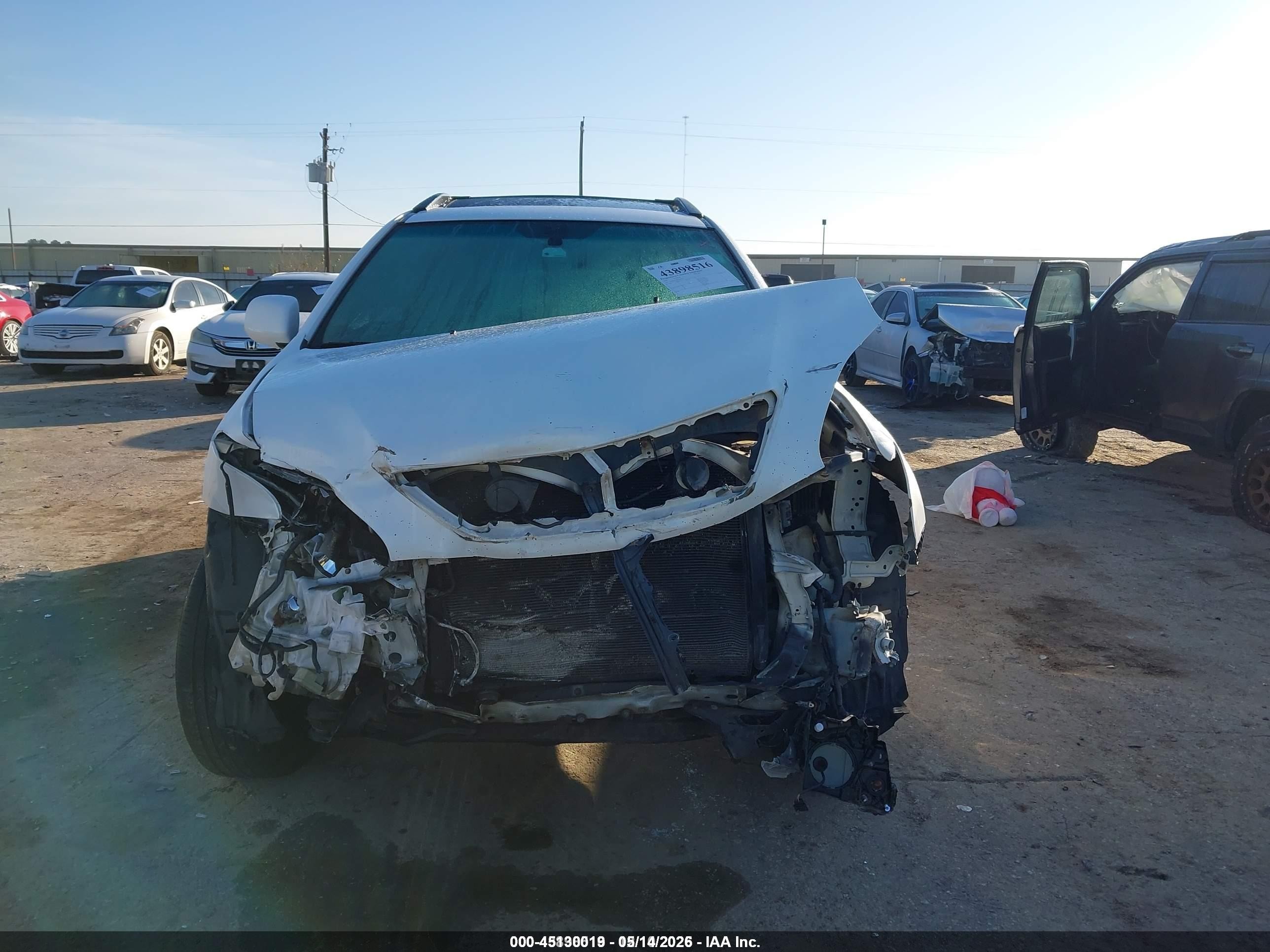 2008 Lexus Rx 350   White vin: 2T2HK31U38C082044