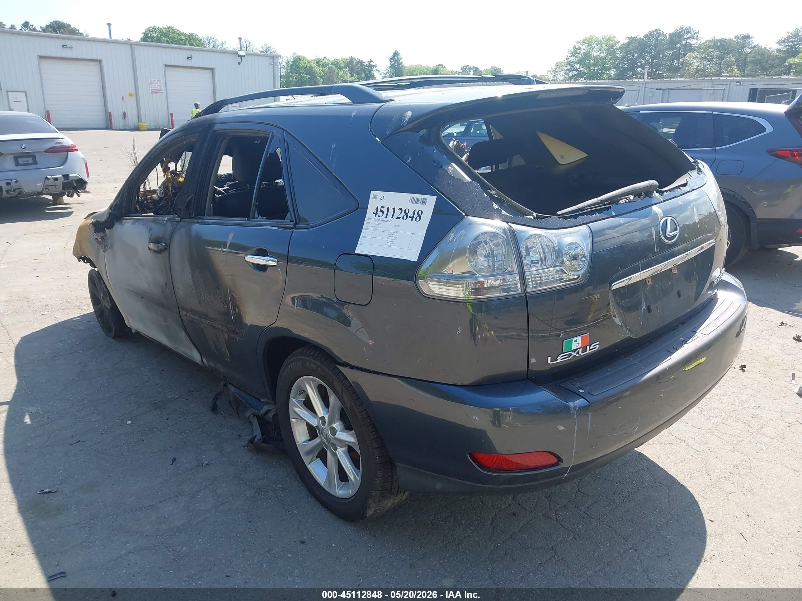 2008 Lexus Rx 350 Black vin: 2T2HK31U38C088765