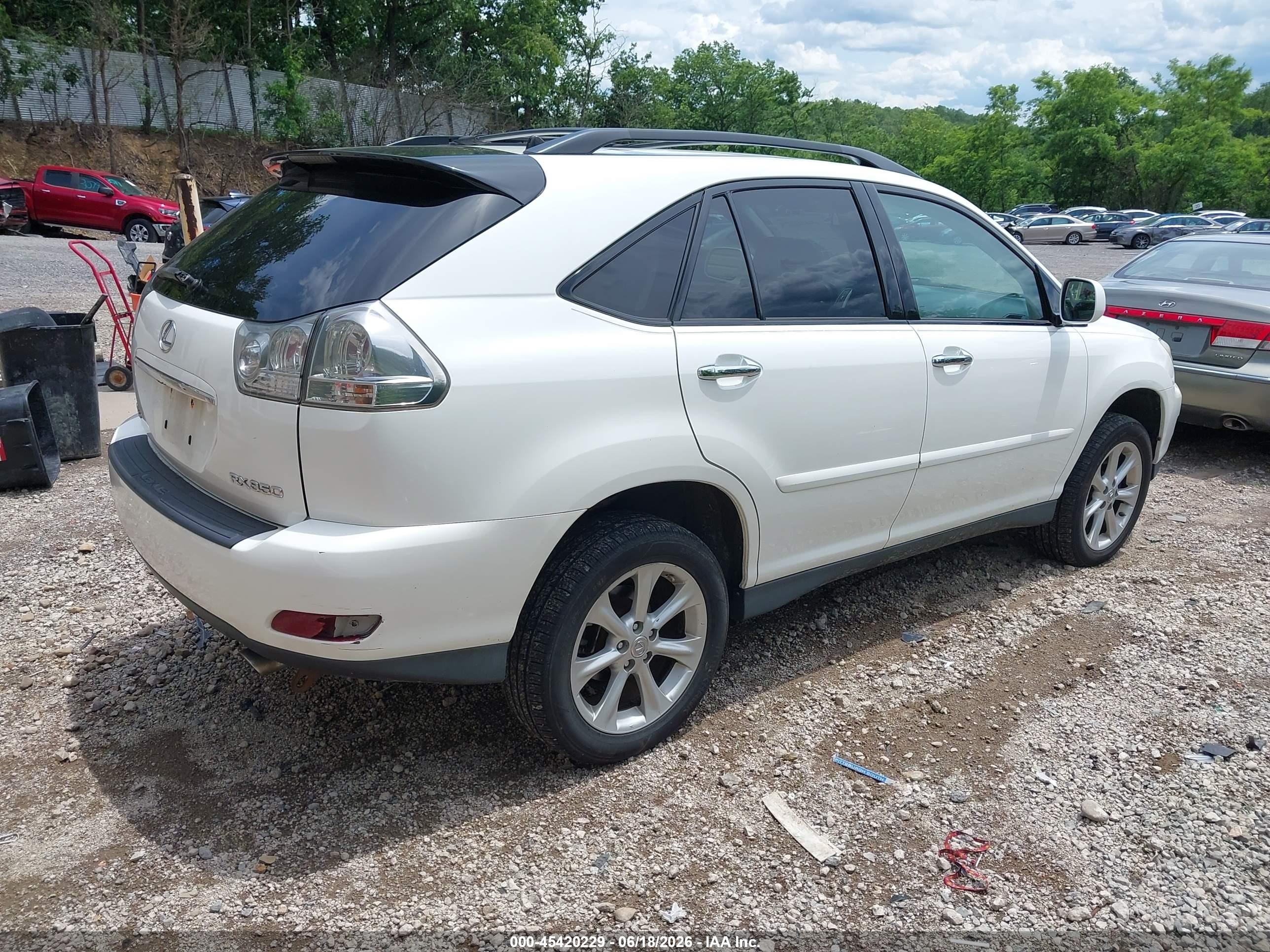 2008 Lexus Rx 350 White vin: 2T2HK31U38C091875