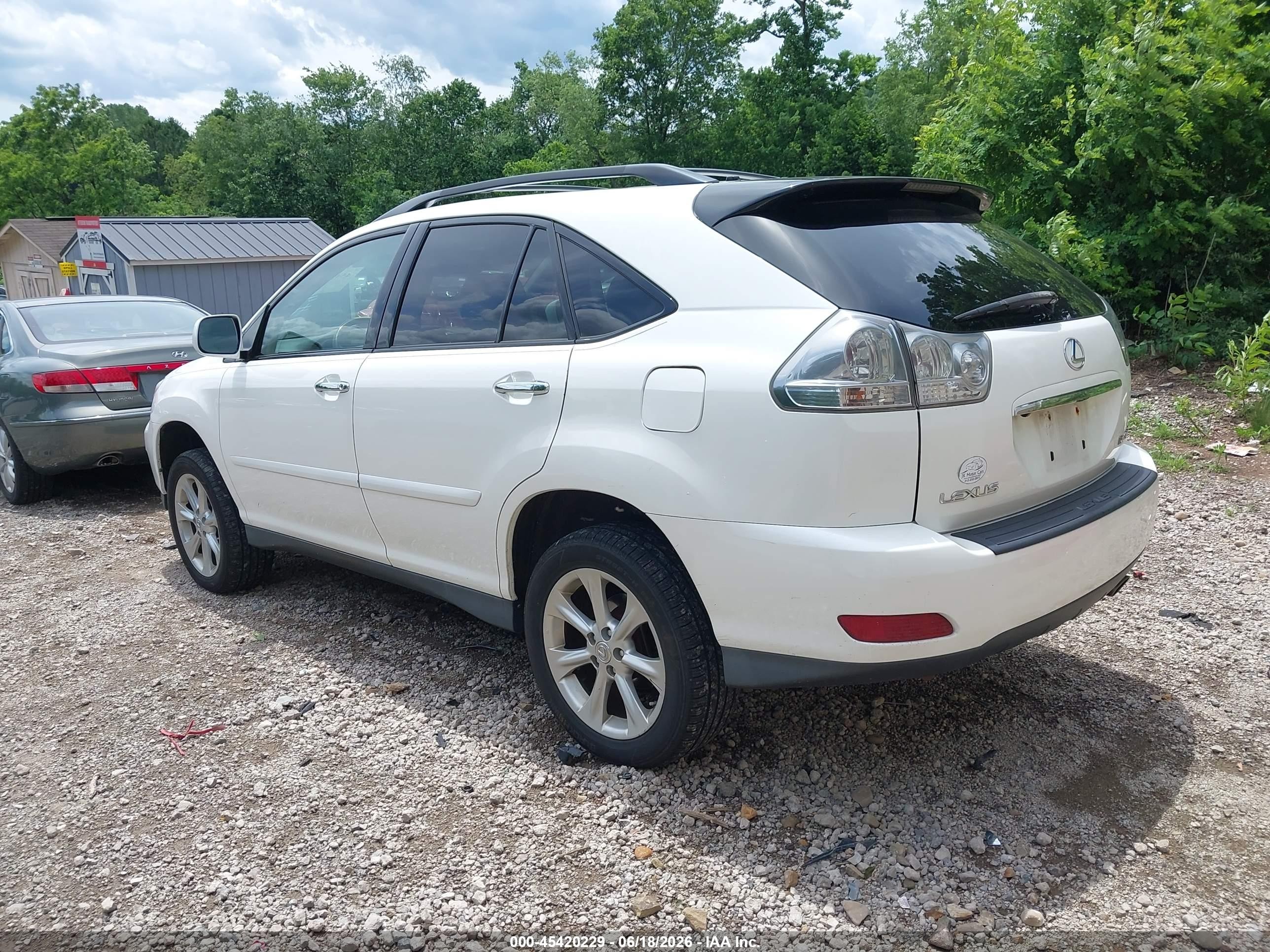 2008 Lexus Rx 350 White vin: 2T2HK31U38C091875