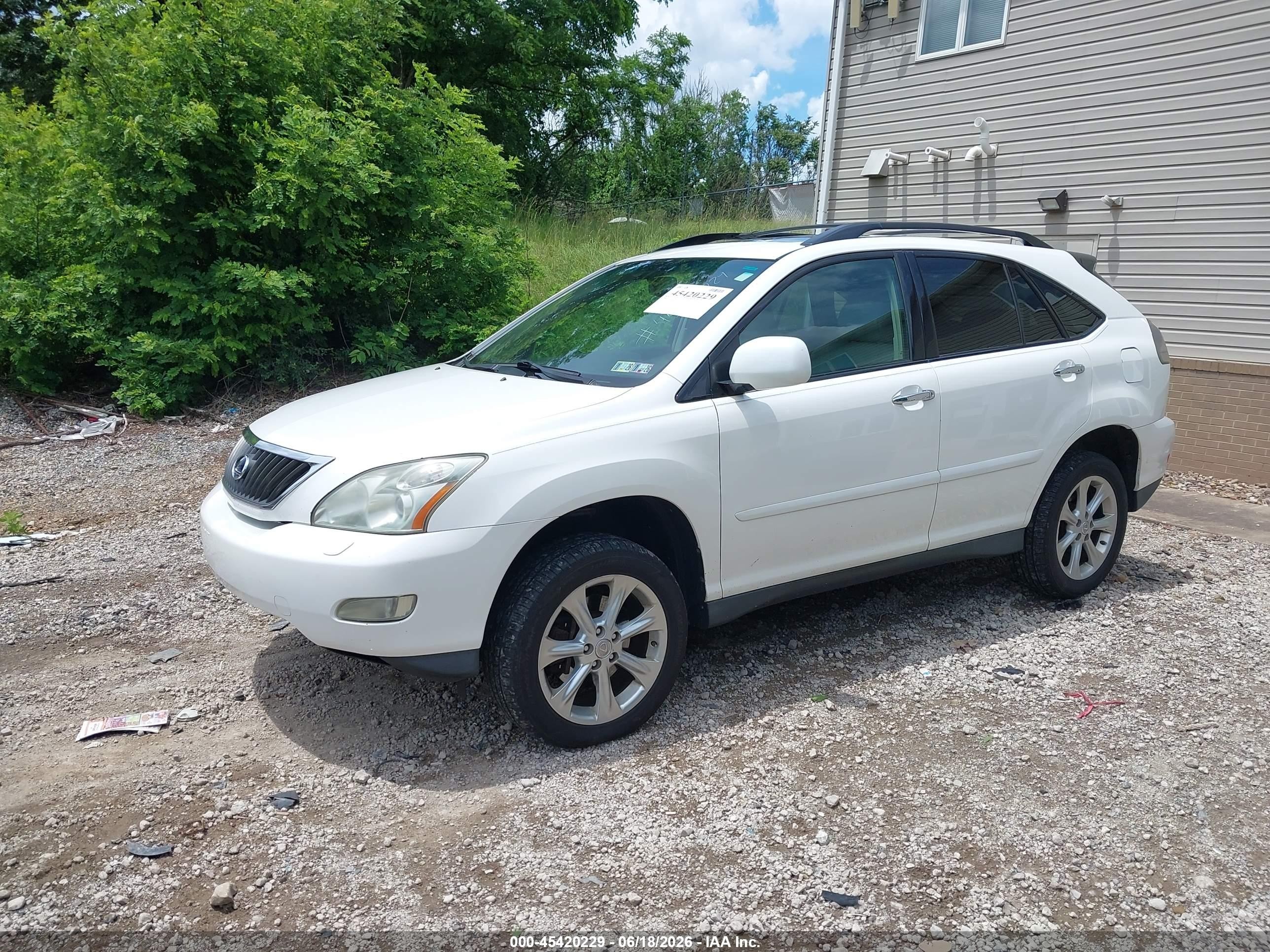 2008 Lexus Rx 350 White vin: 2T2HK31U38C091875