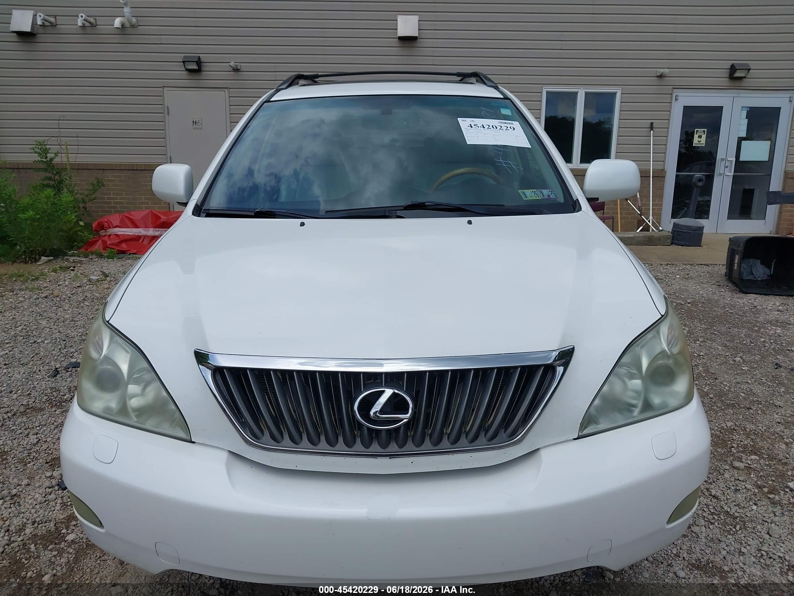 2008 Lexus Rx 350 White vin: 2T2HK31U38C091875