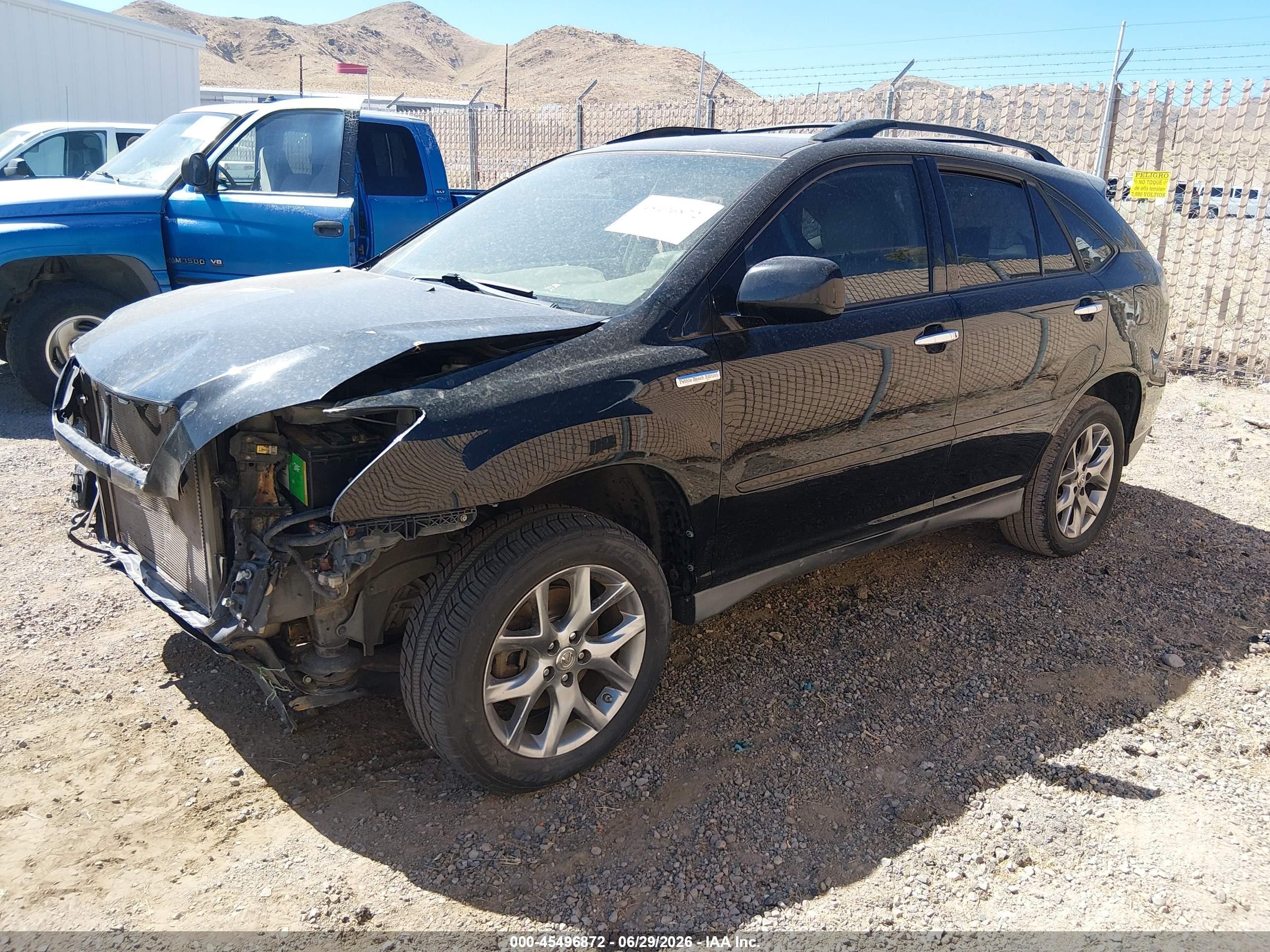 2009 Lexus Rx 350   Black vin: 2T2HK31U39C097760