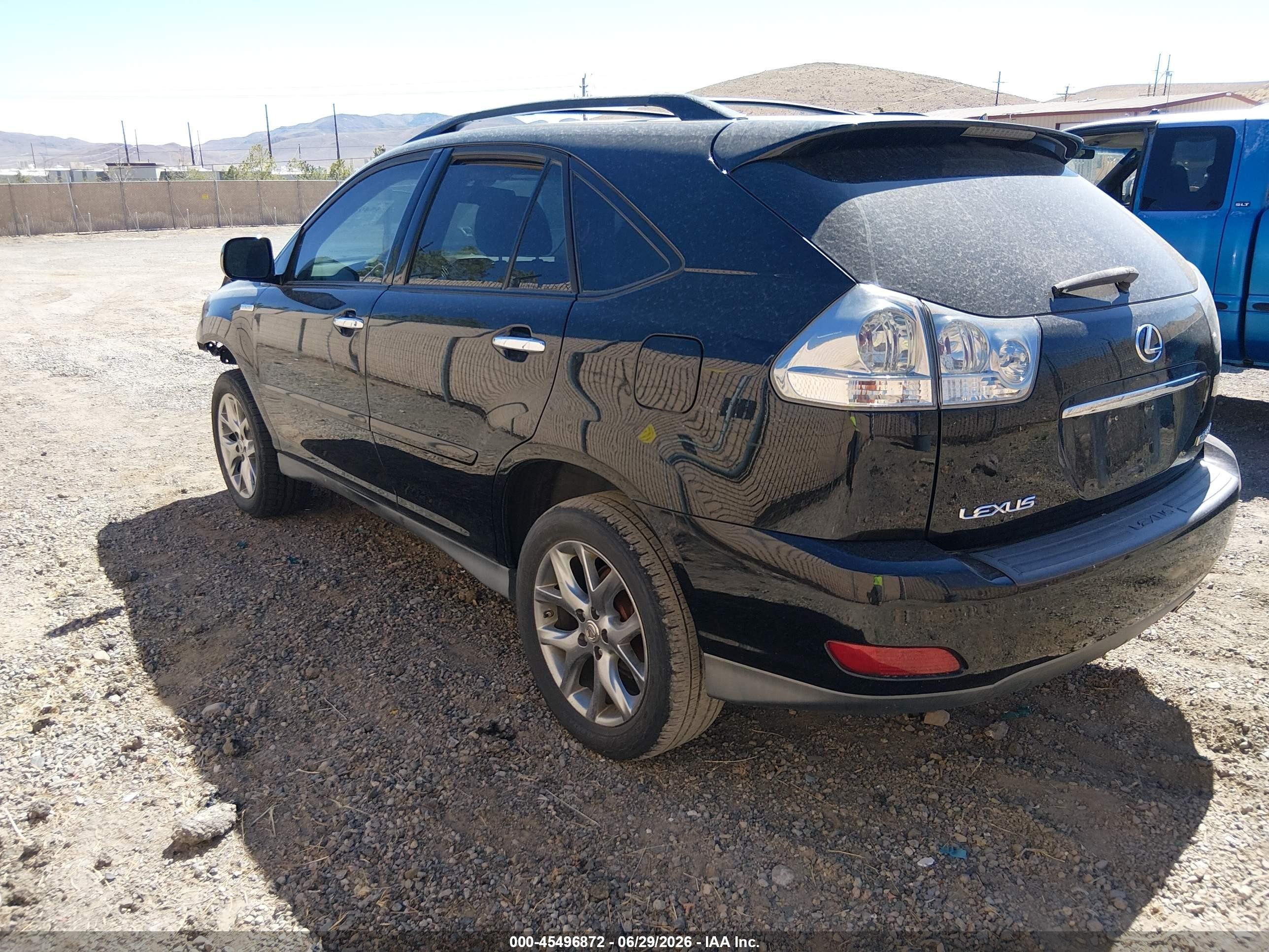 2009 Lexus Rx 350   Black vin: 2T2HK31U39C097760