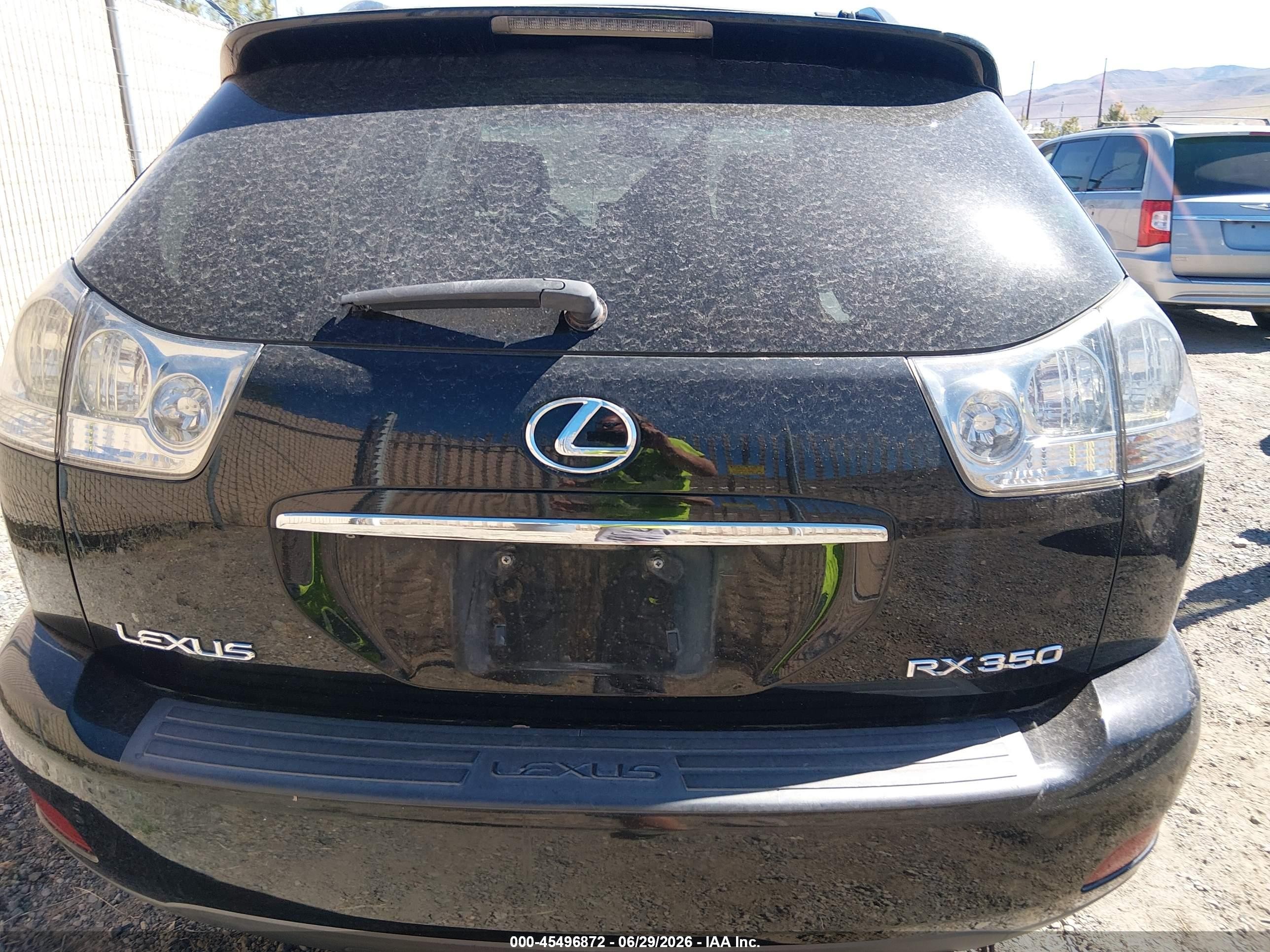 2009 Lexus Rx 350   Black vin: 2T2HK31U39C097760