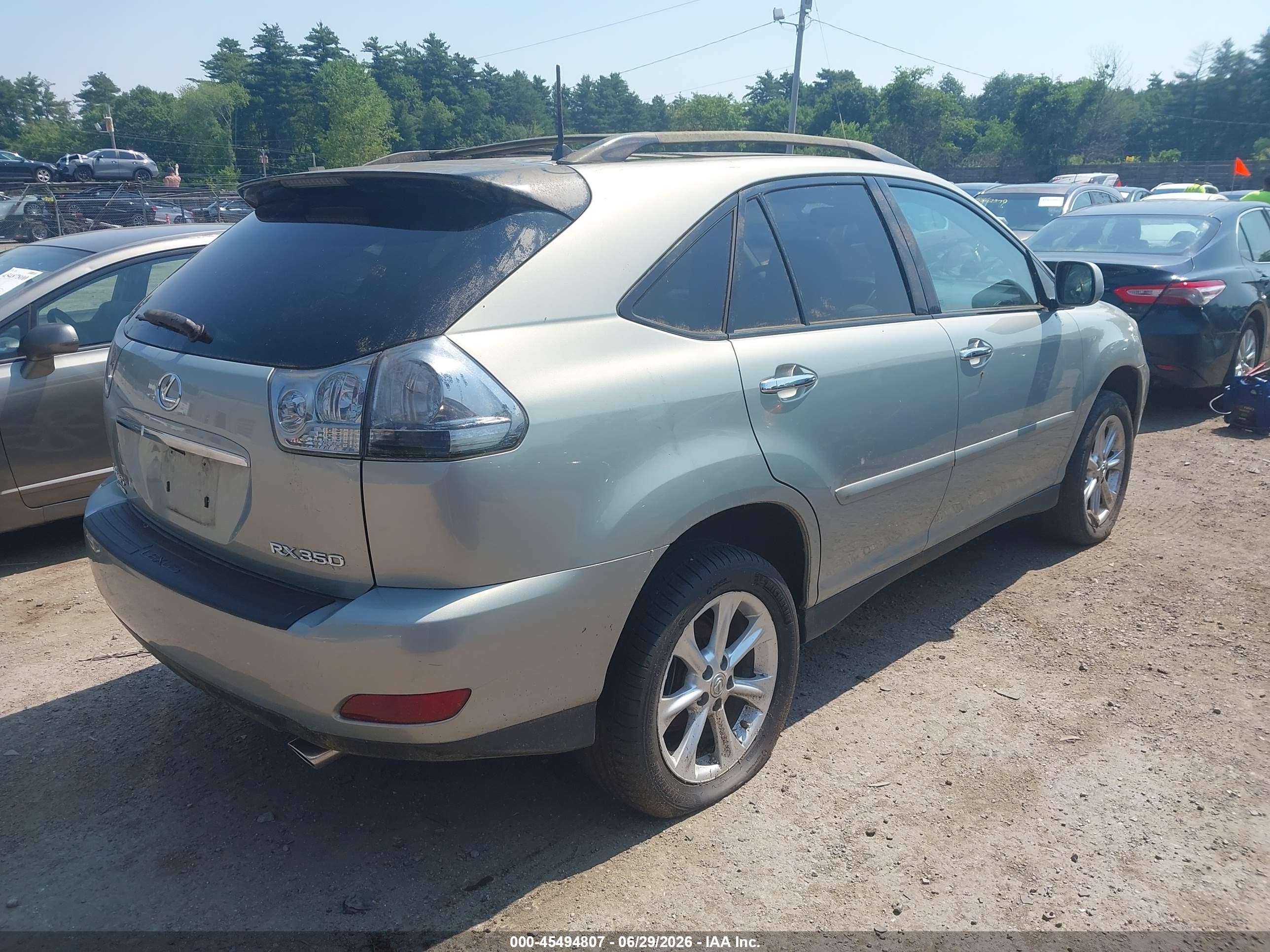 2009 Lexus Rx 350   Light Blue vin: 2T2HK31U39C099203