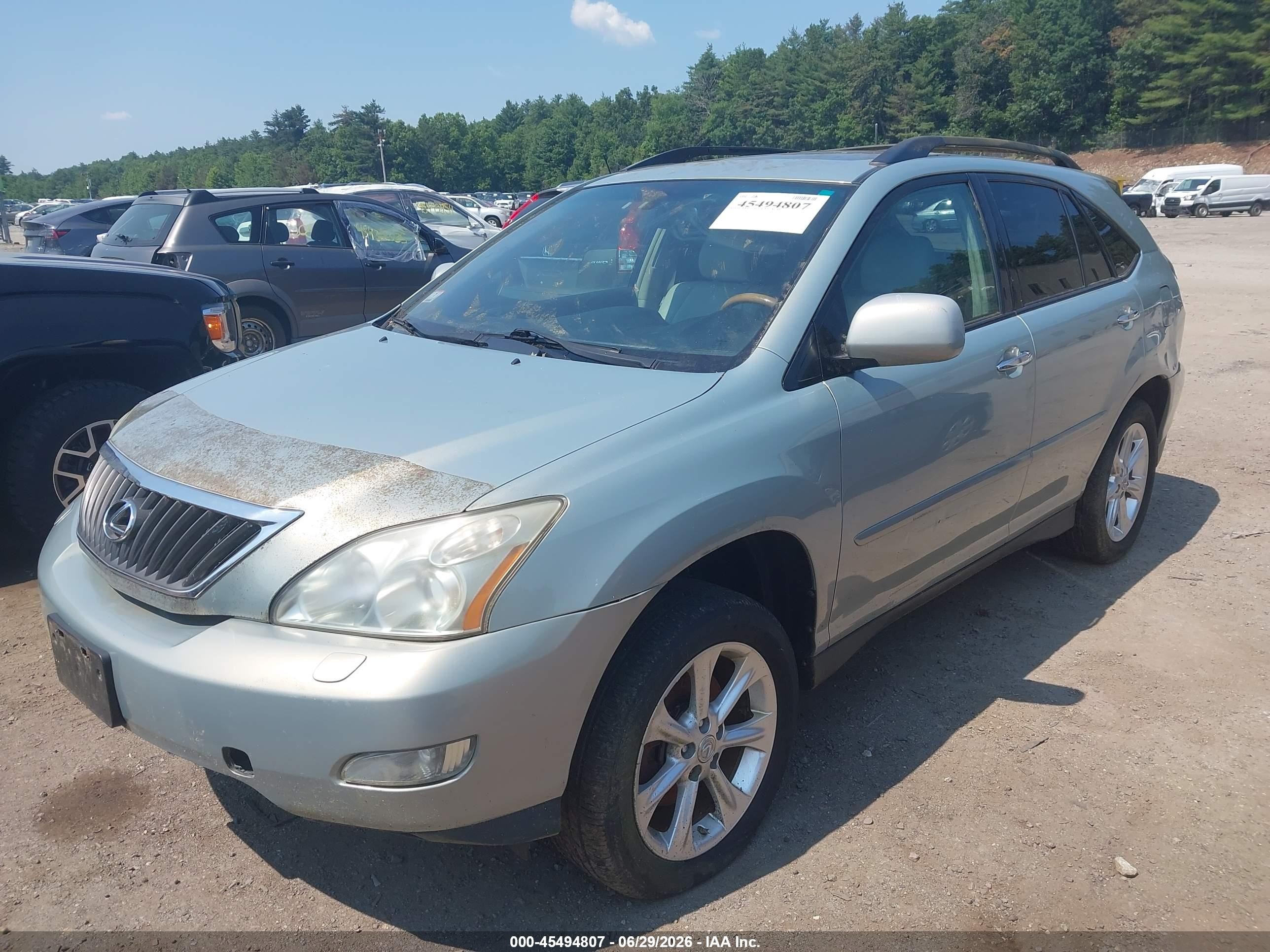 2009 Lexus Rx 350   Light Blue vin: 2T2HK31U39C099203