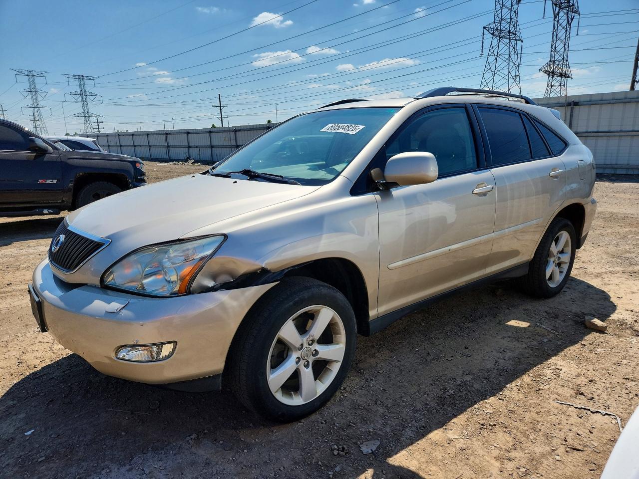 2007 Lexus Rx 350 Бежевый vin: 2T2HK31U47C008193