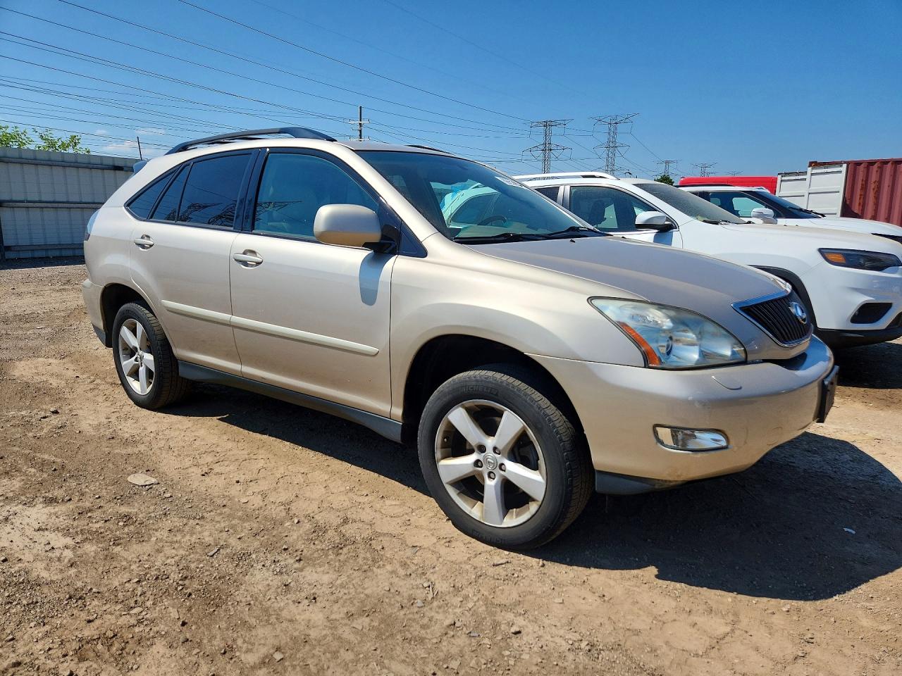 2007 Lexus Rx 350 Бежевый vin: 2T2HK31U47C008193