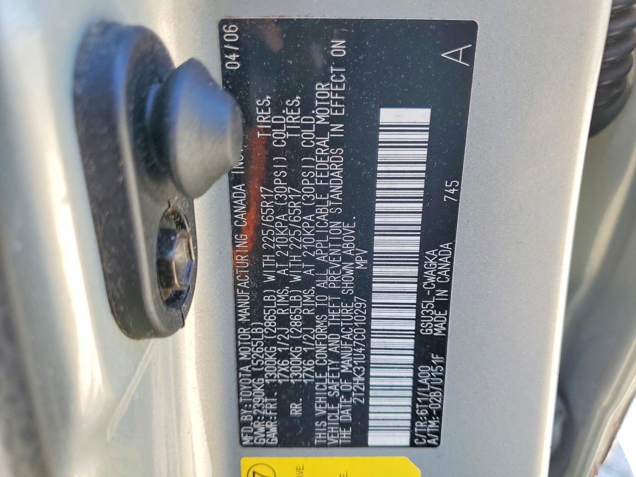 2007 Lexus Rx 350 Gray vin: 2T2HK31U47C010297