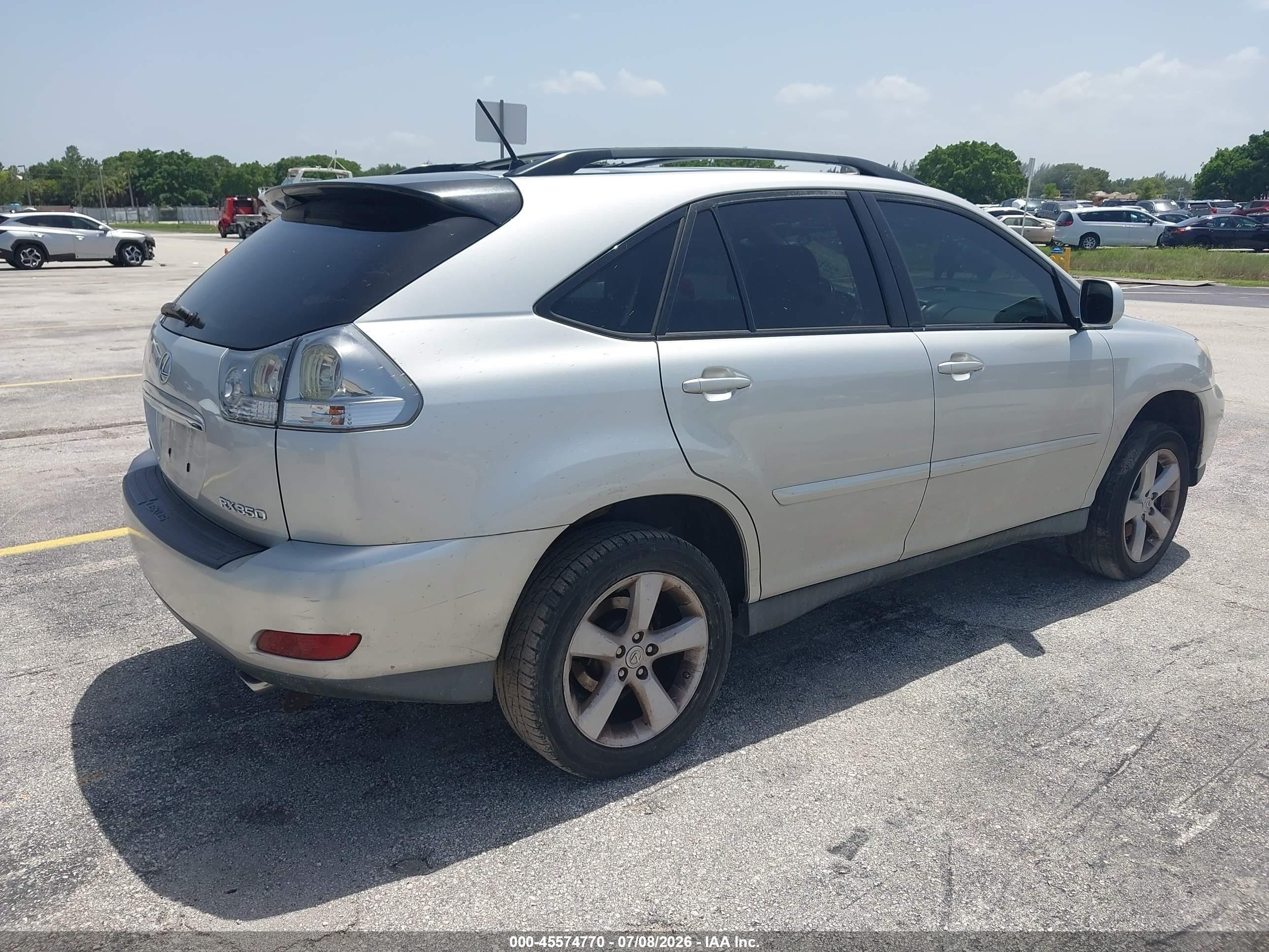 2007 Lexus Rx 350   Silver vin: 2T2HK31U47C027875