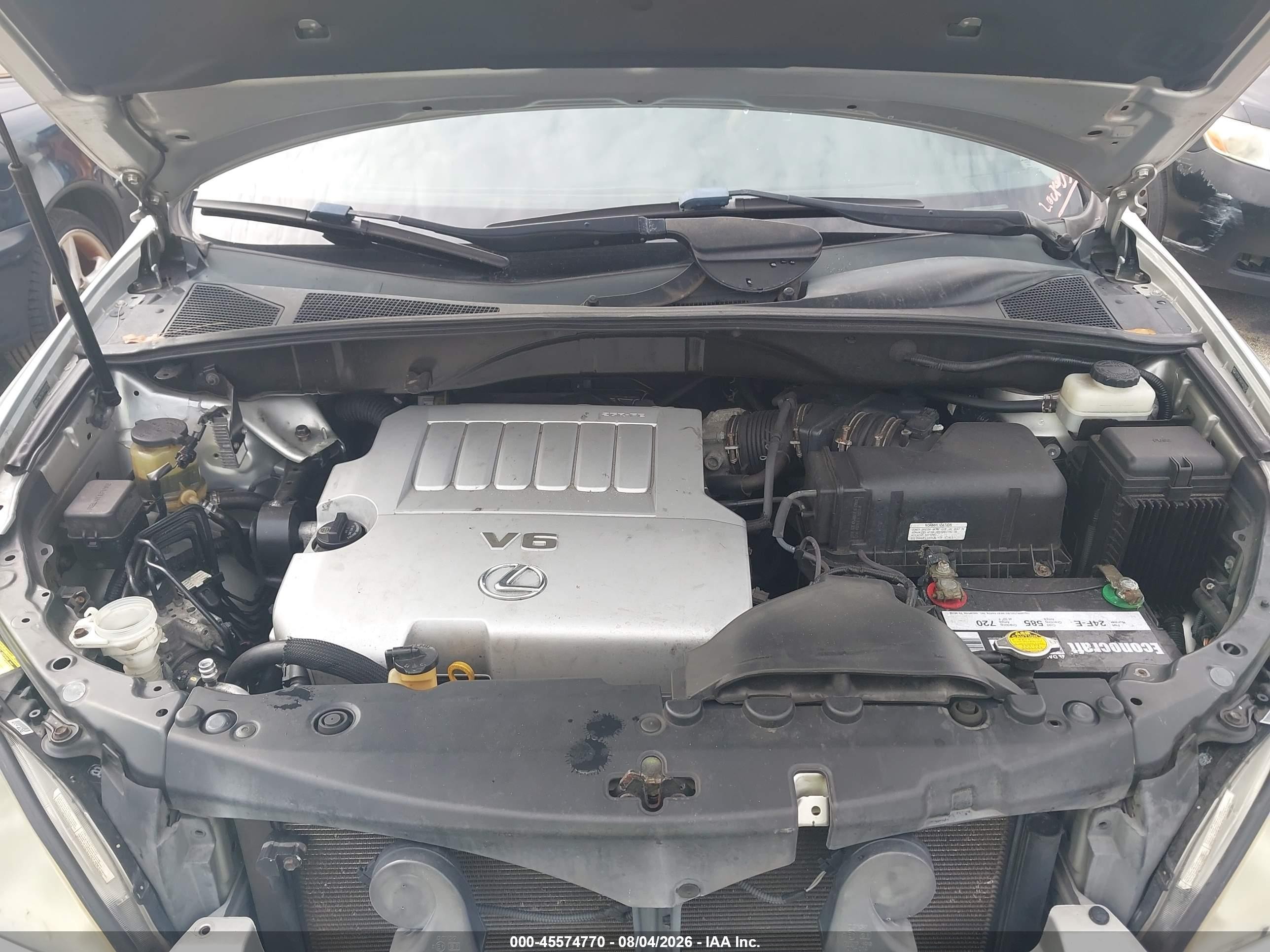2007 Lexus Rx 350   Silver vin: 2T2HK31U47C027875