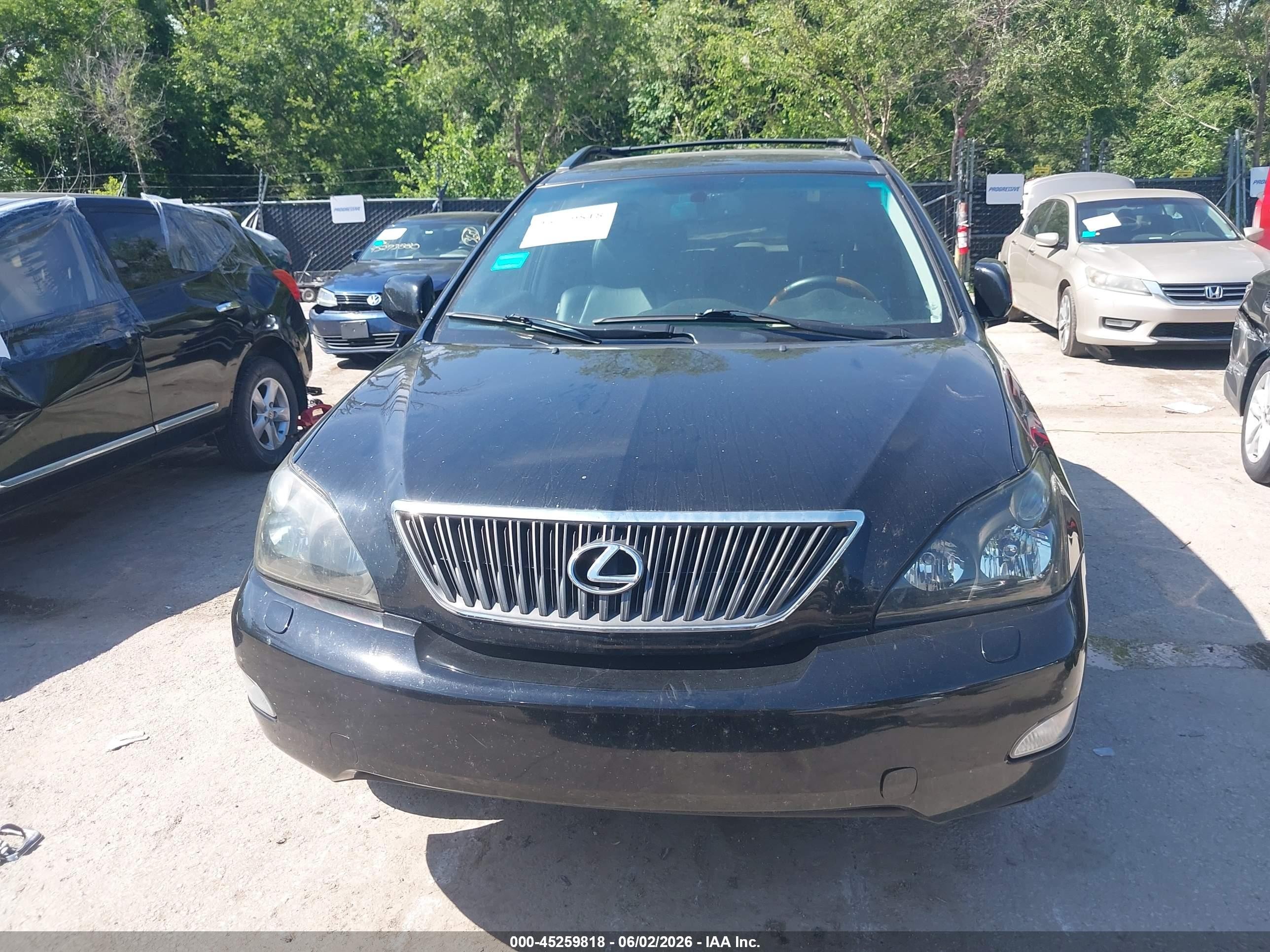 2007 Lexus Rx 350   Black vin: 2T2HK31U47C035197