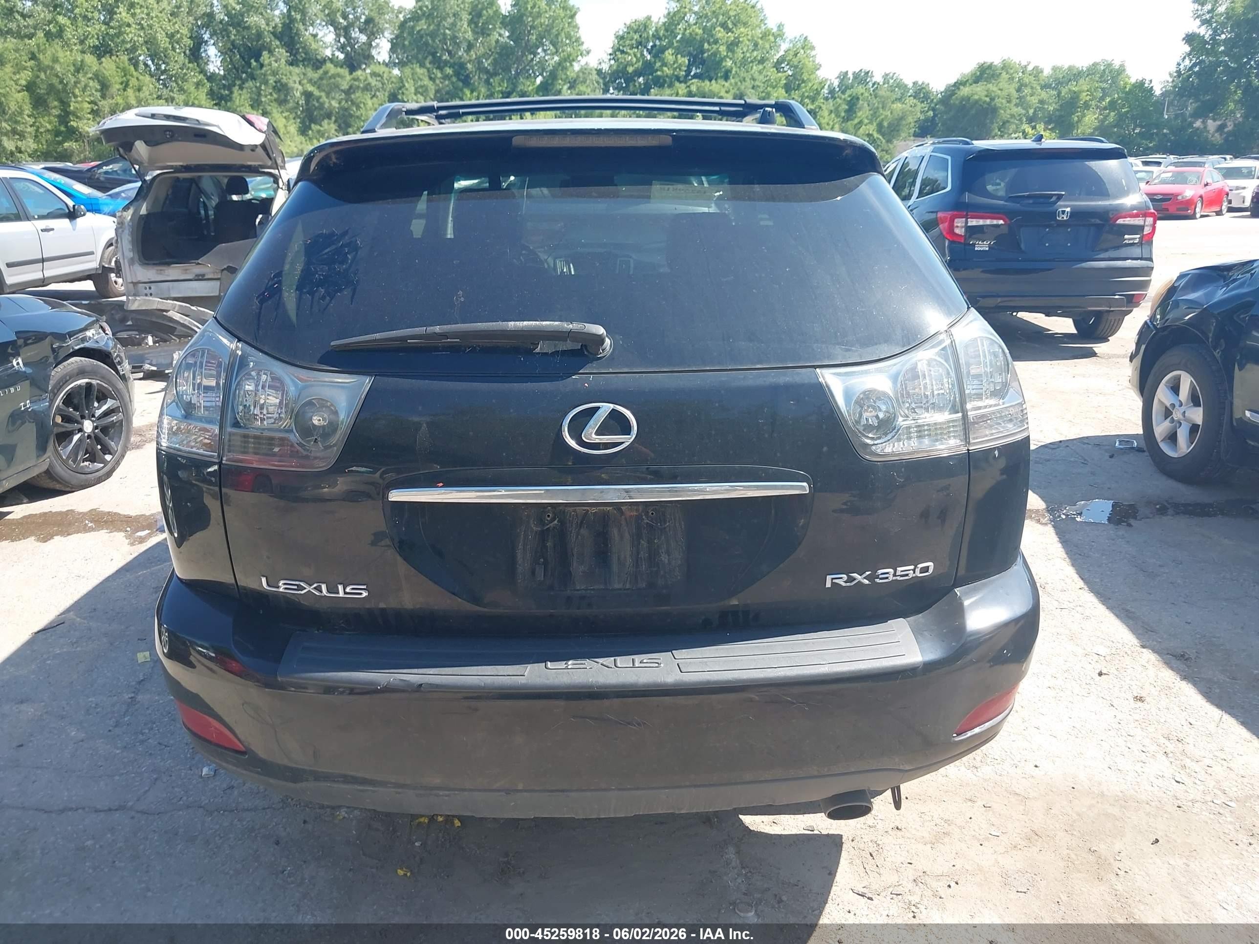 2007 Lexus Rx 350   Black vin: 2T2HK31U47C035197