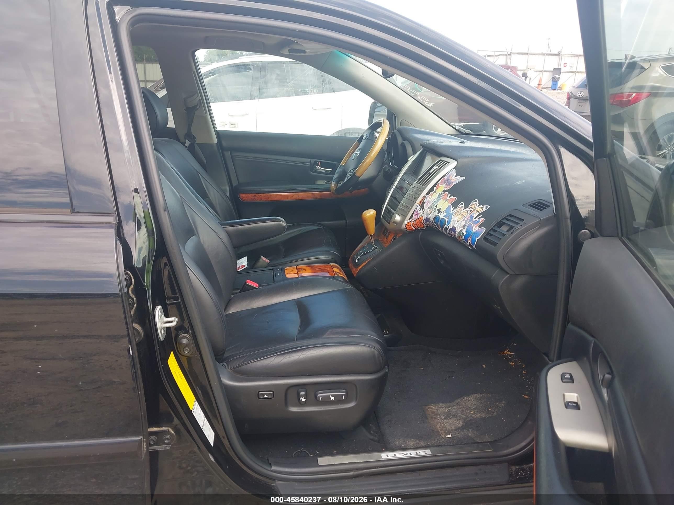 2008 Lexus Rx 350   Black vin: 2T2HK31U48C059145