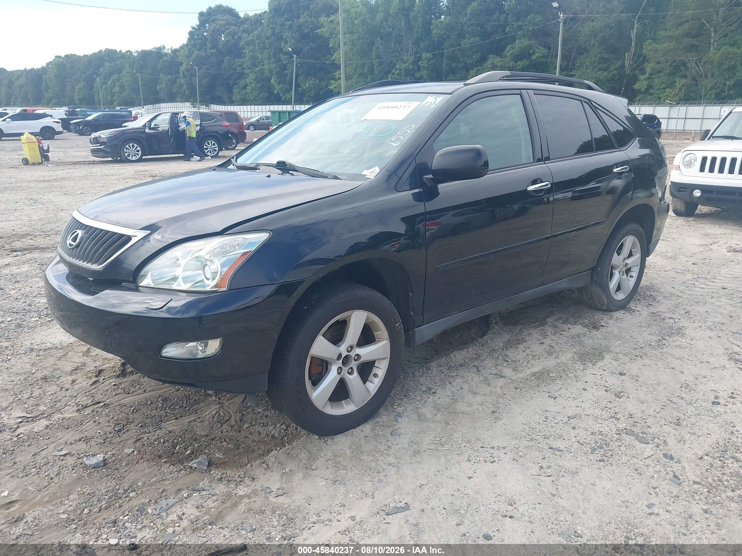 2008 Lexus Rx 350   Black vin: 2T2HK31U48C059145