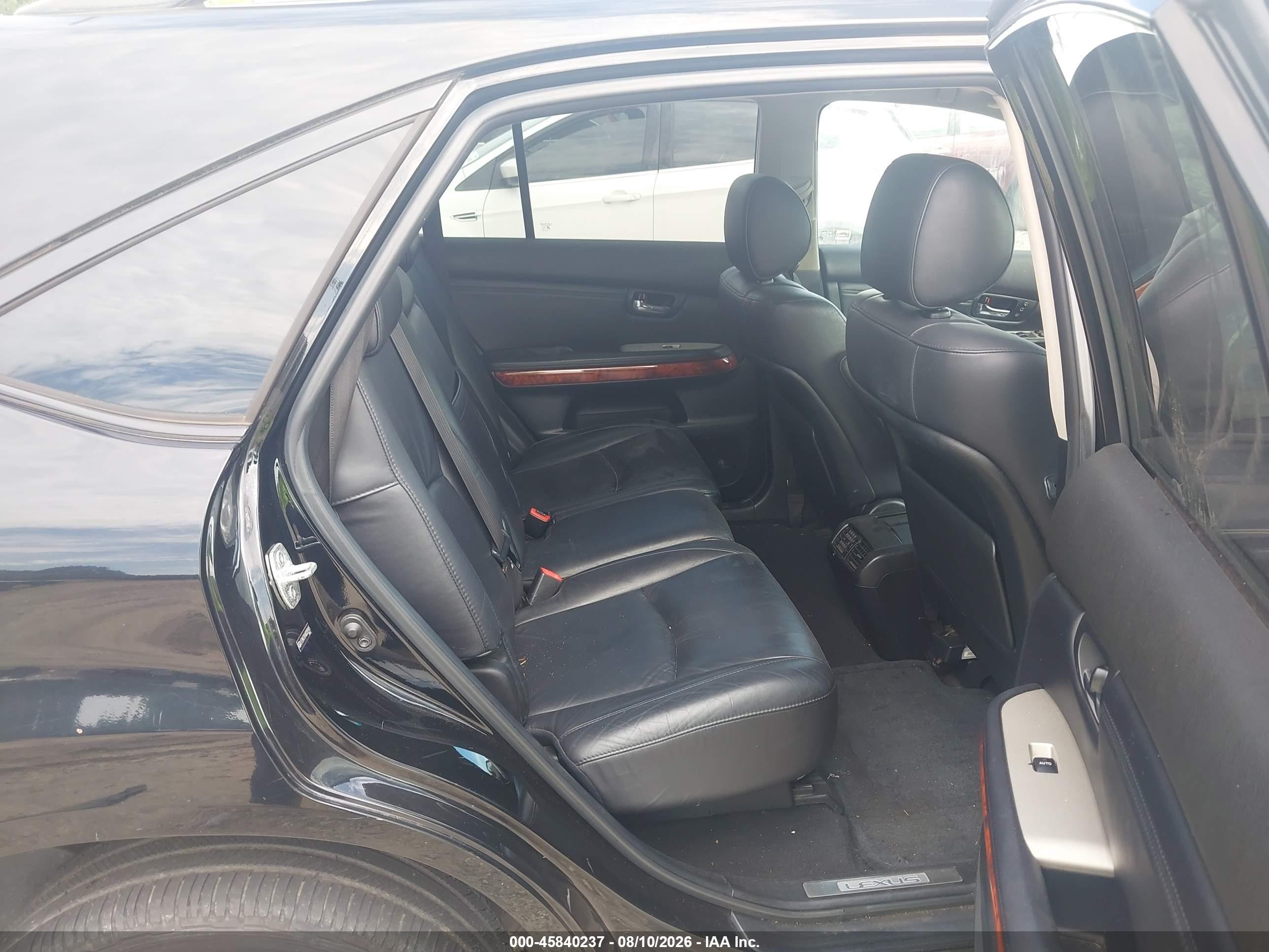 2008 Lexus Rx 350   Black vin: 2T2HK31U48C059145