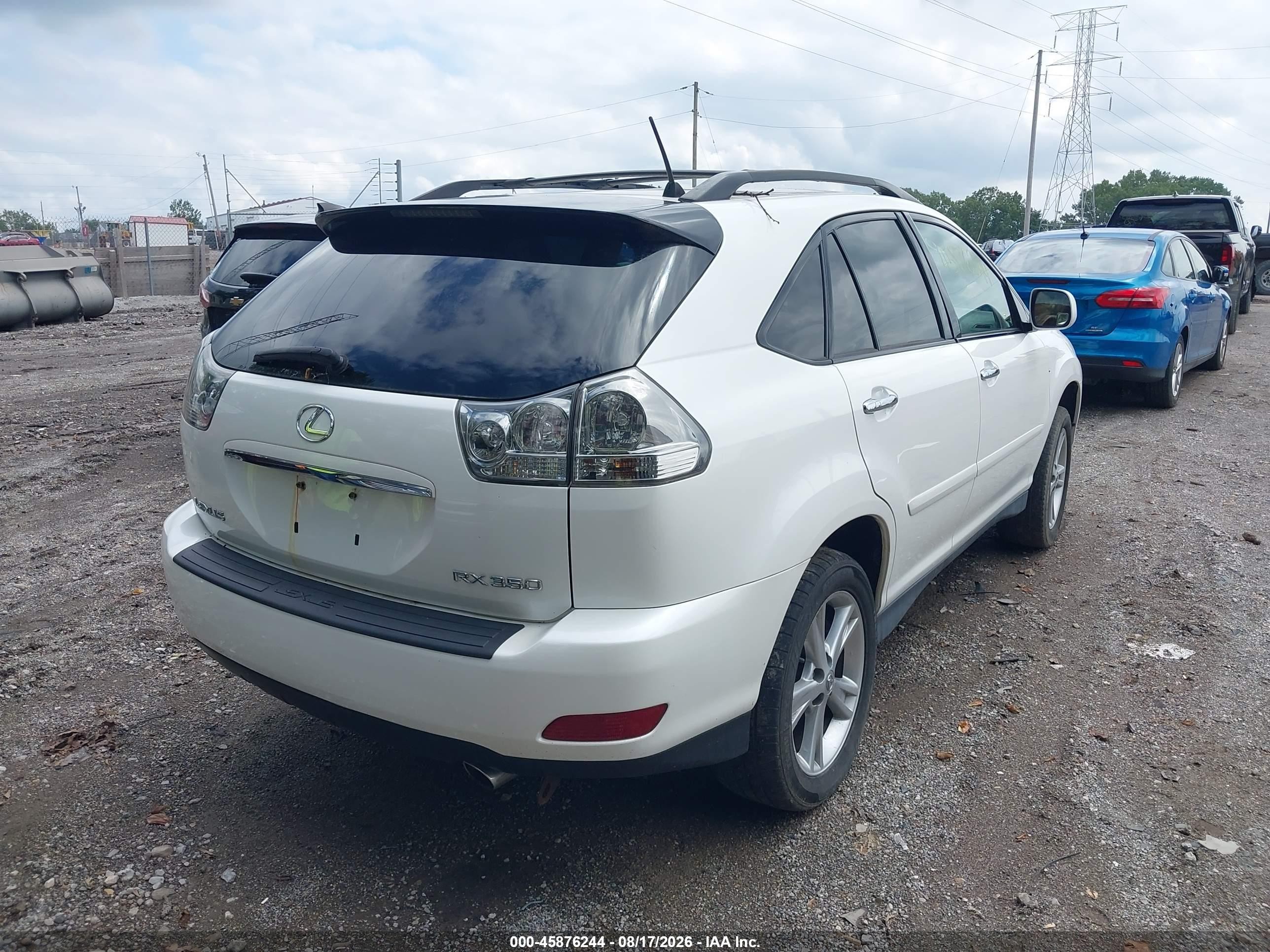 2008 Lexus Rx 350   White vin: 2T2HK31U48C060165