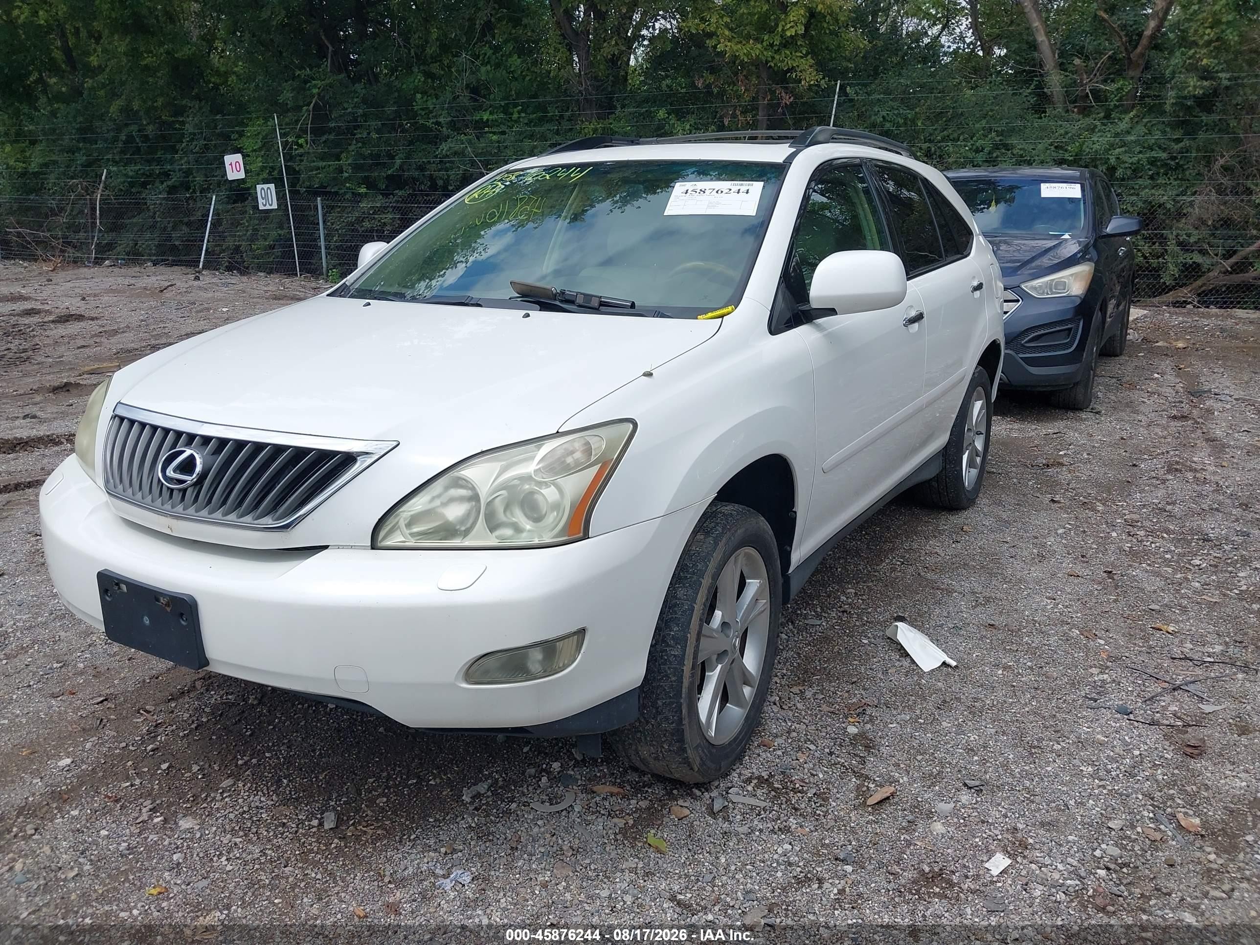 2008 Lexus Rx 350   White vin: 2T2HK31U48C060165