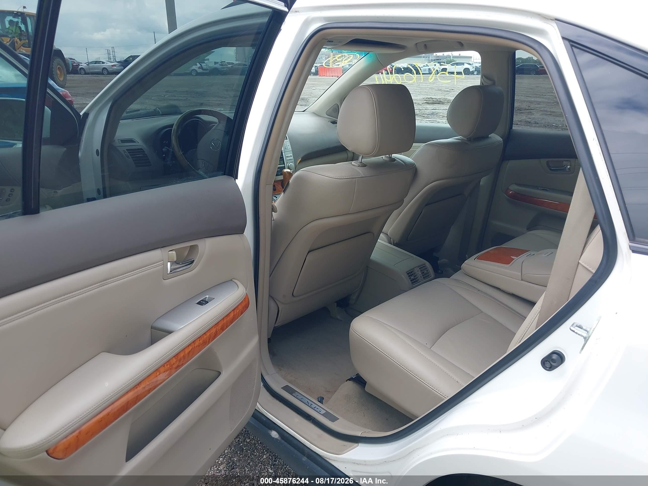2008 Lexus Rx 350   White vin: 2T2HK31U48C060165
