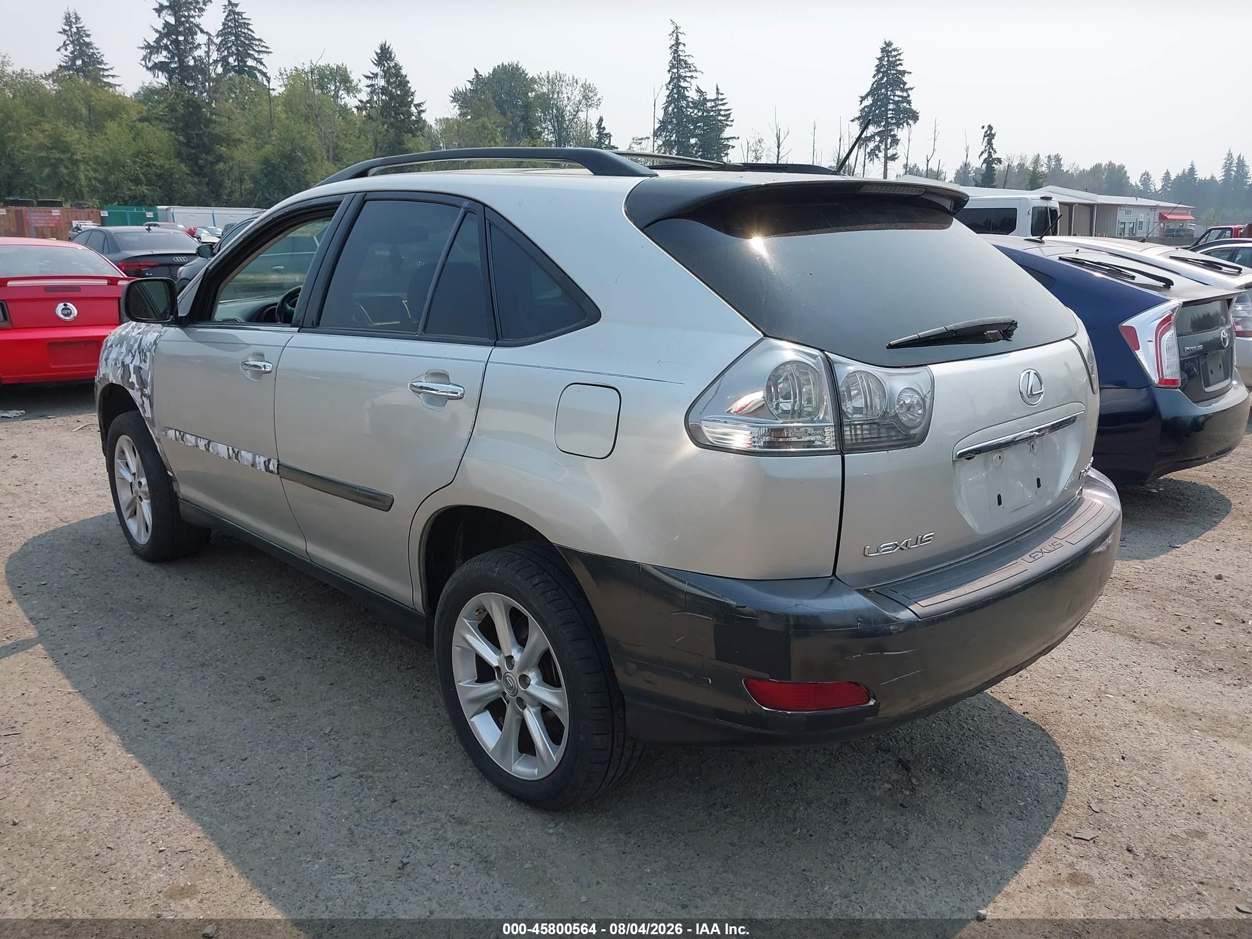 2008 Lexus Rx 350   Silver vin: 2T2HK31U48C073790