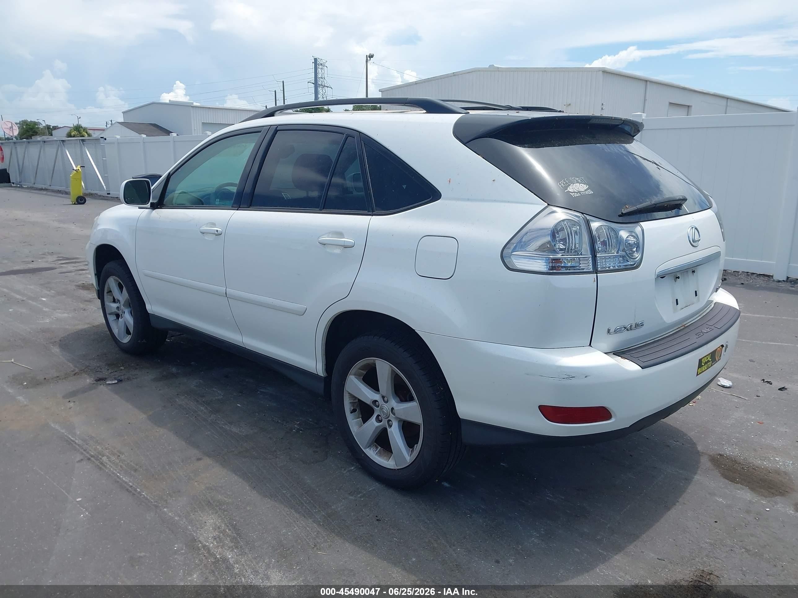 2007 Lexus Rx 350   White vin: 2T2HK31U57C015038