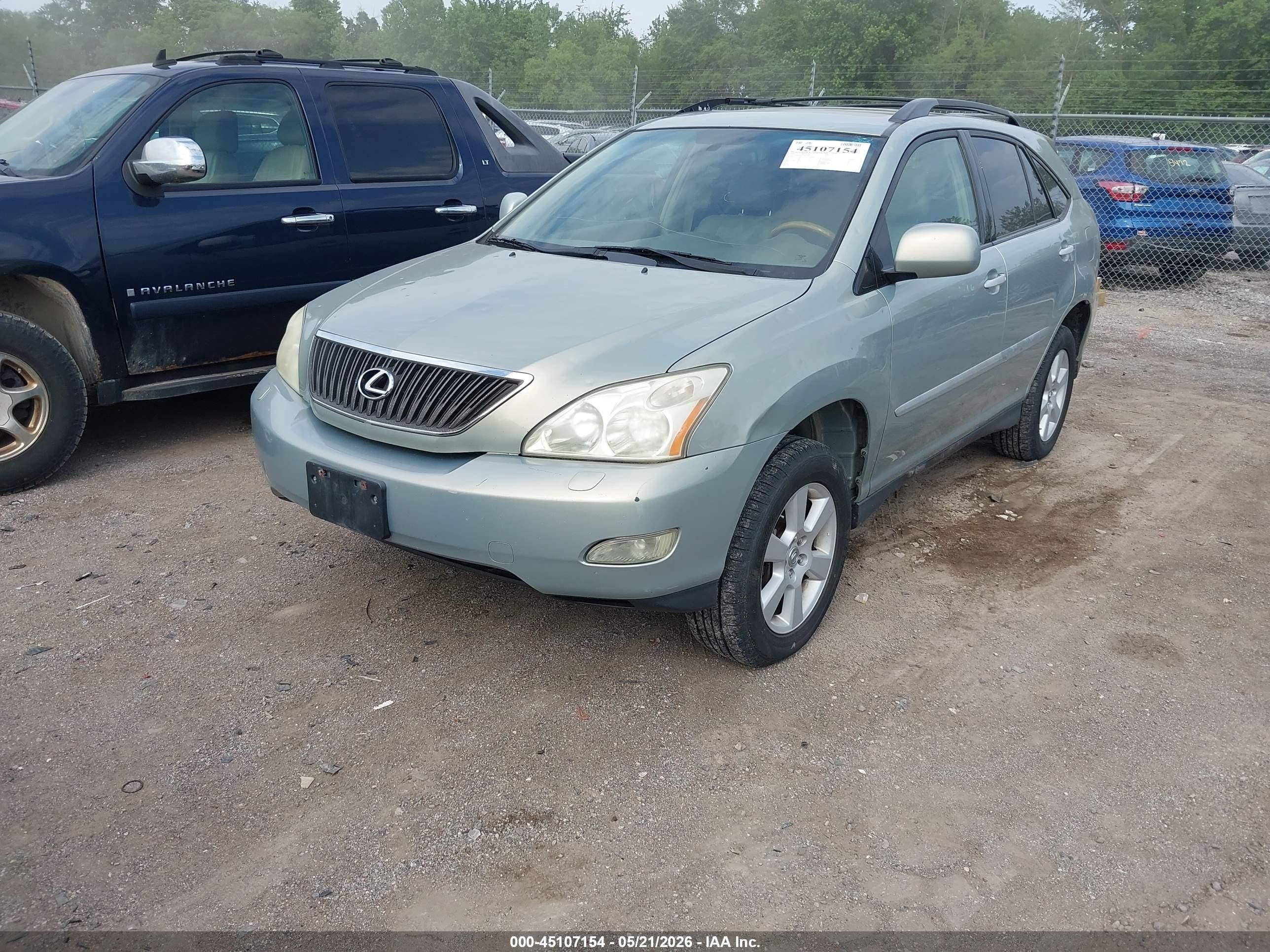2007 Lexus Rx 350 Green vin: 2T2HK31U57C018165