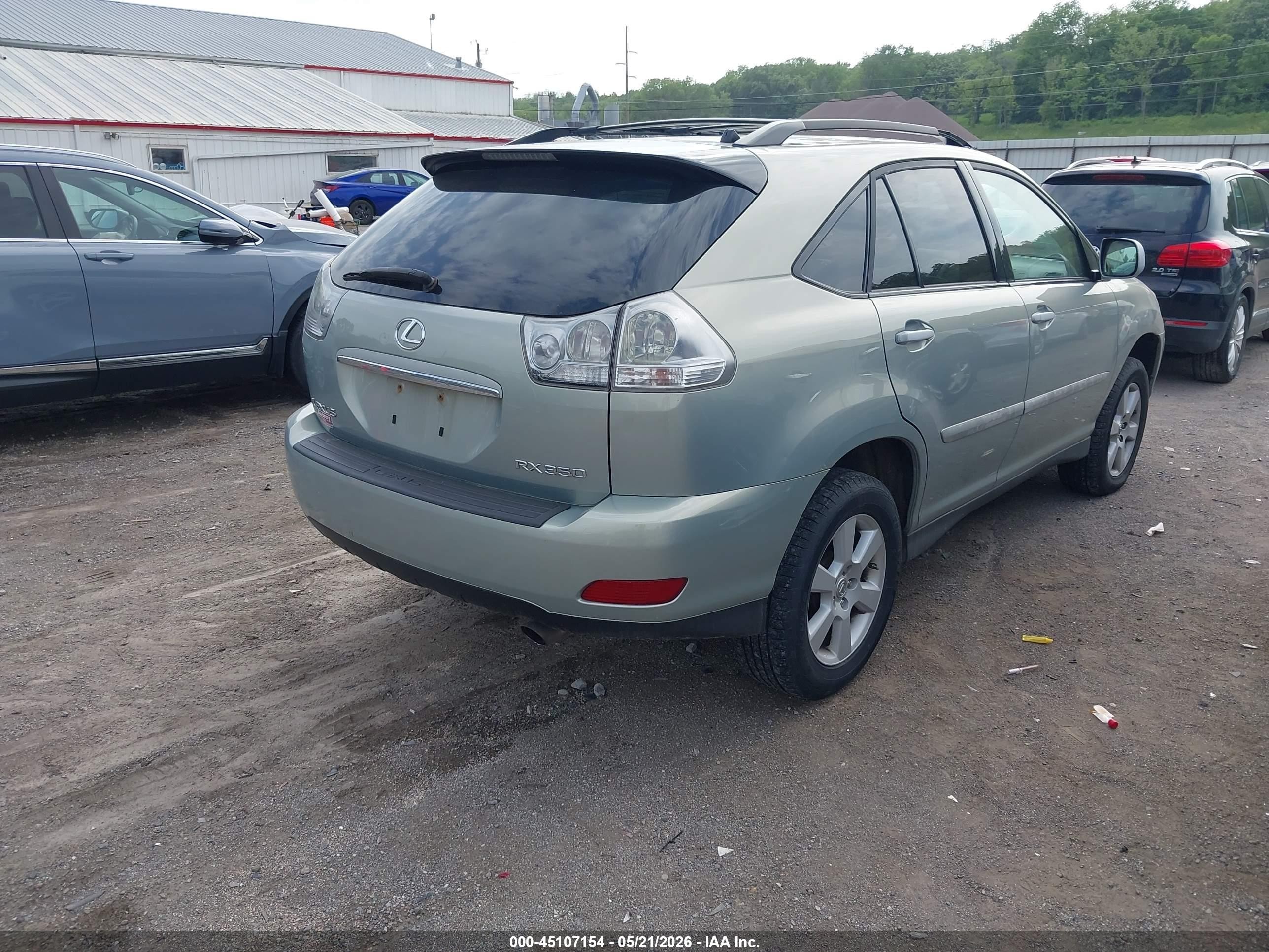 2007 Lexus Rx 350 Green vin: 2T2HK31U57C018165