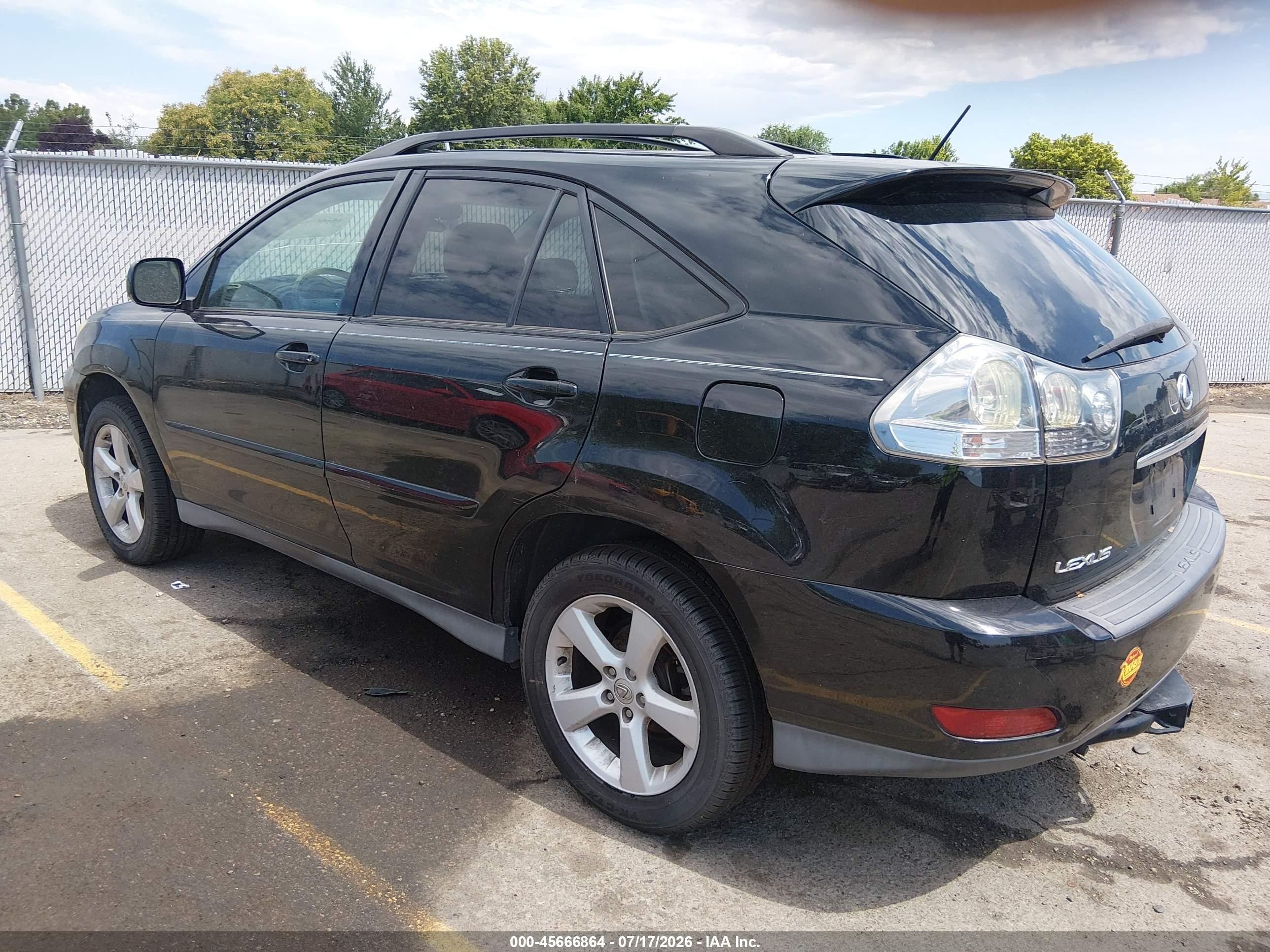 2007 Lexus Rx 350   Black vin: 2T2HK31U57C026220