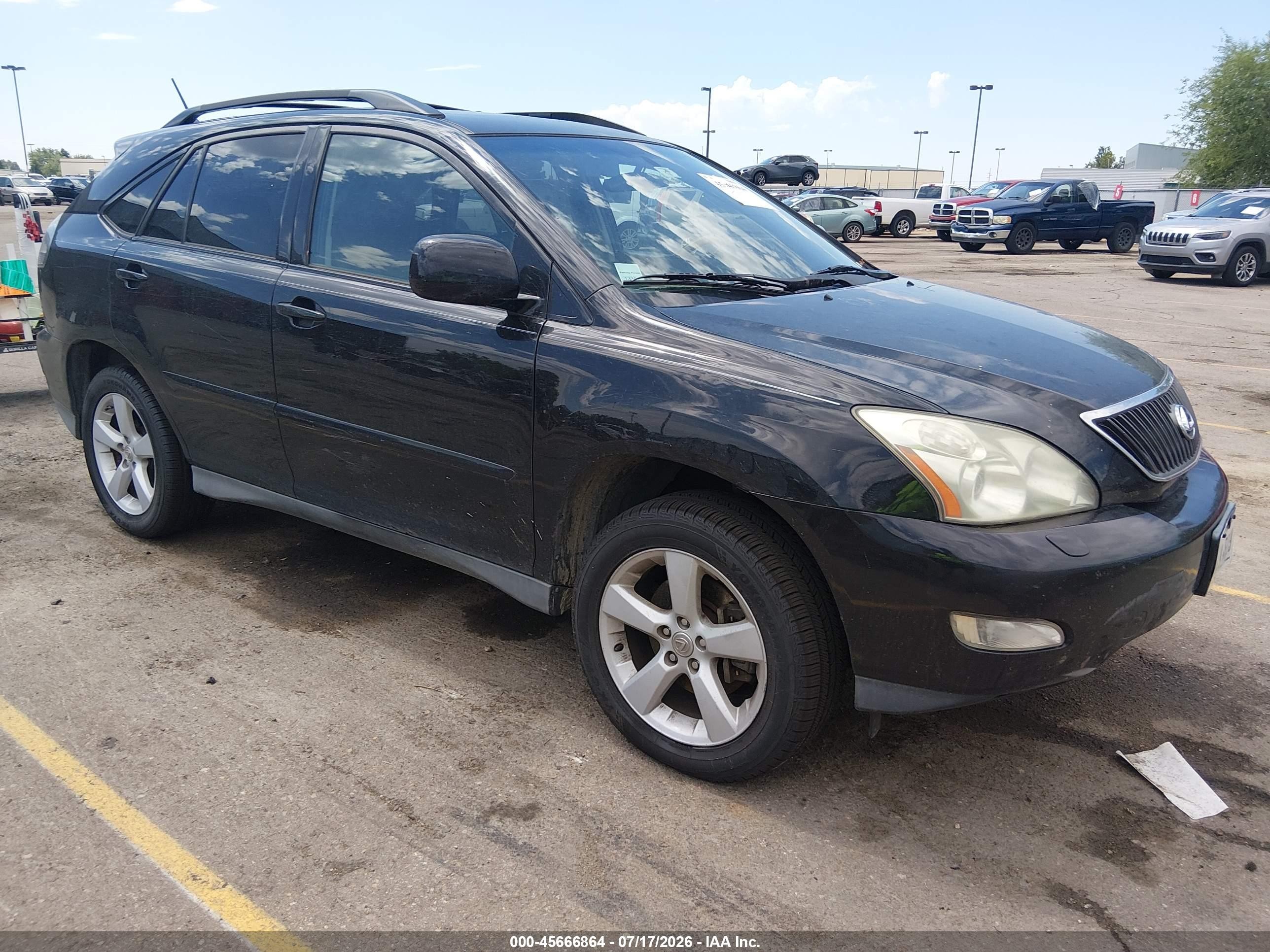 2007 Lexus Rx 350   Black vin: 2T2HK31U57C026220