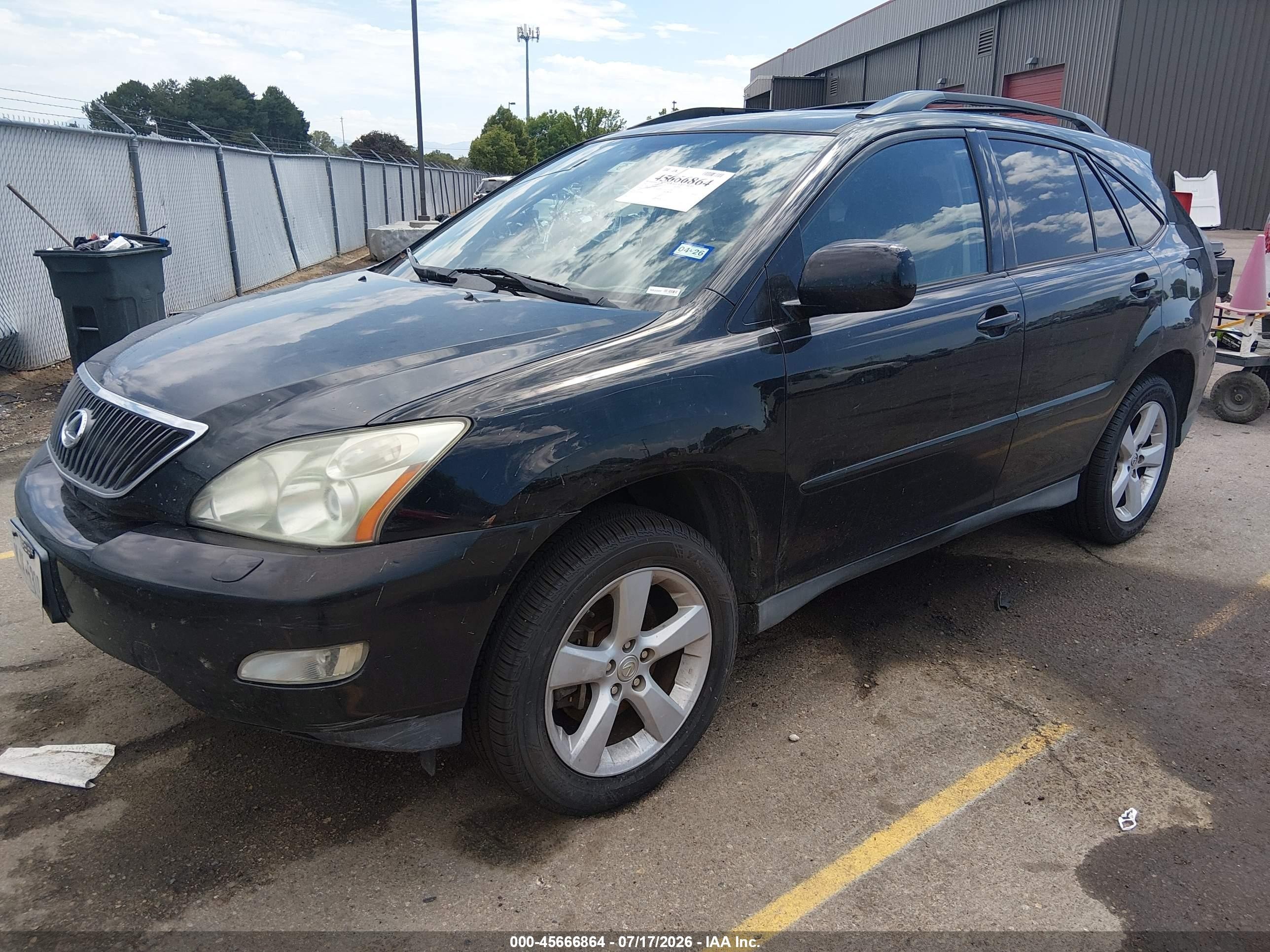 2007 Lexus Rx 350   Black vin: 2T2HK31U57C026220