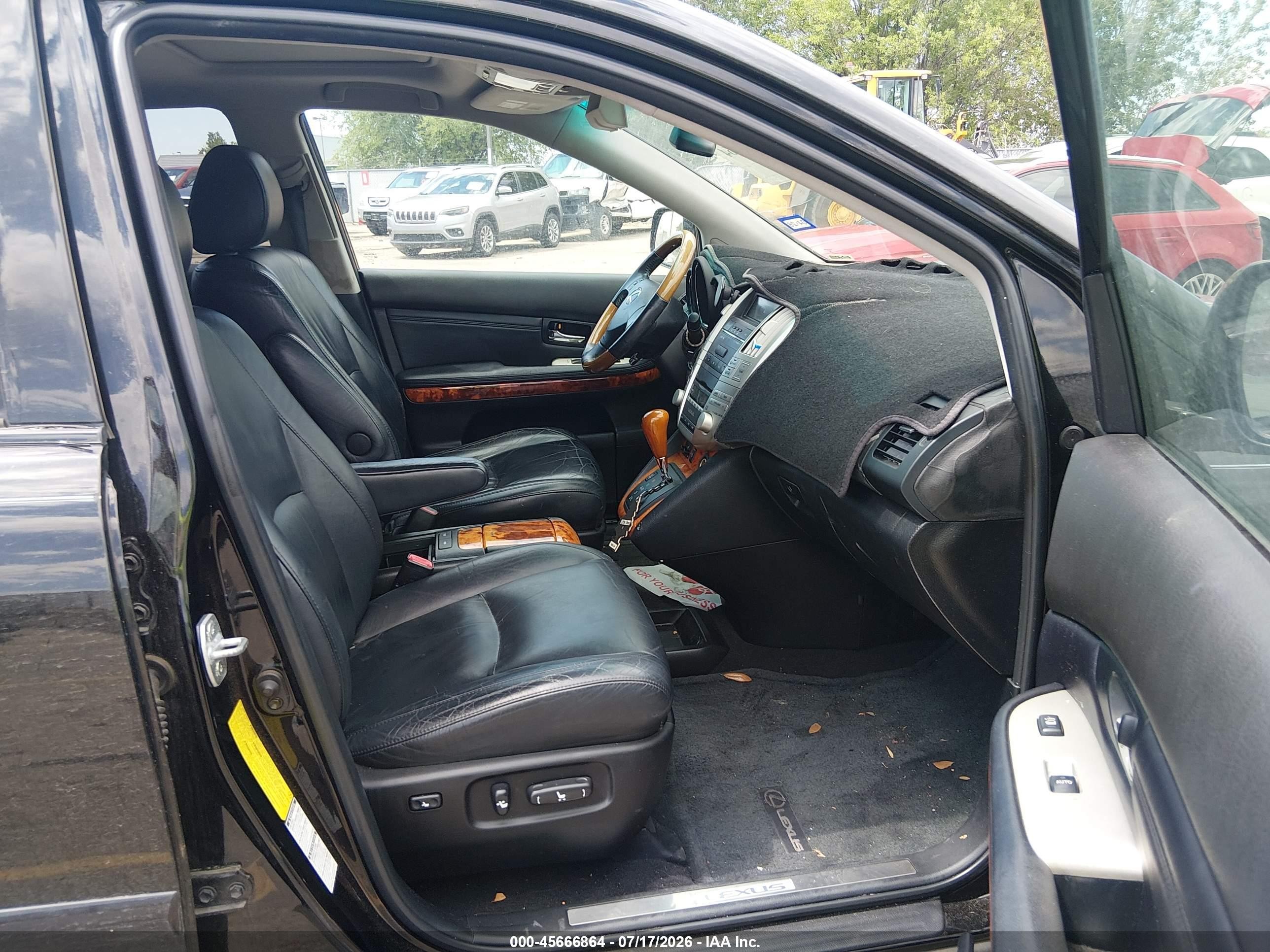 2007 Lexus Rx 350   Black vin: 2T2HK31U57C026220