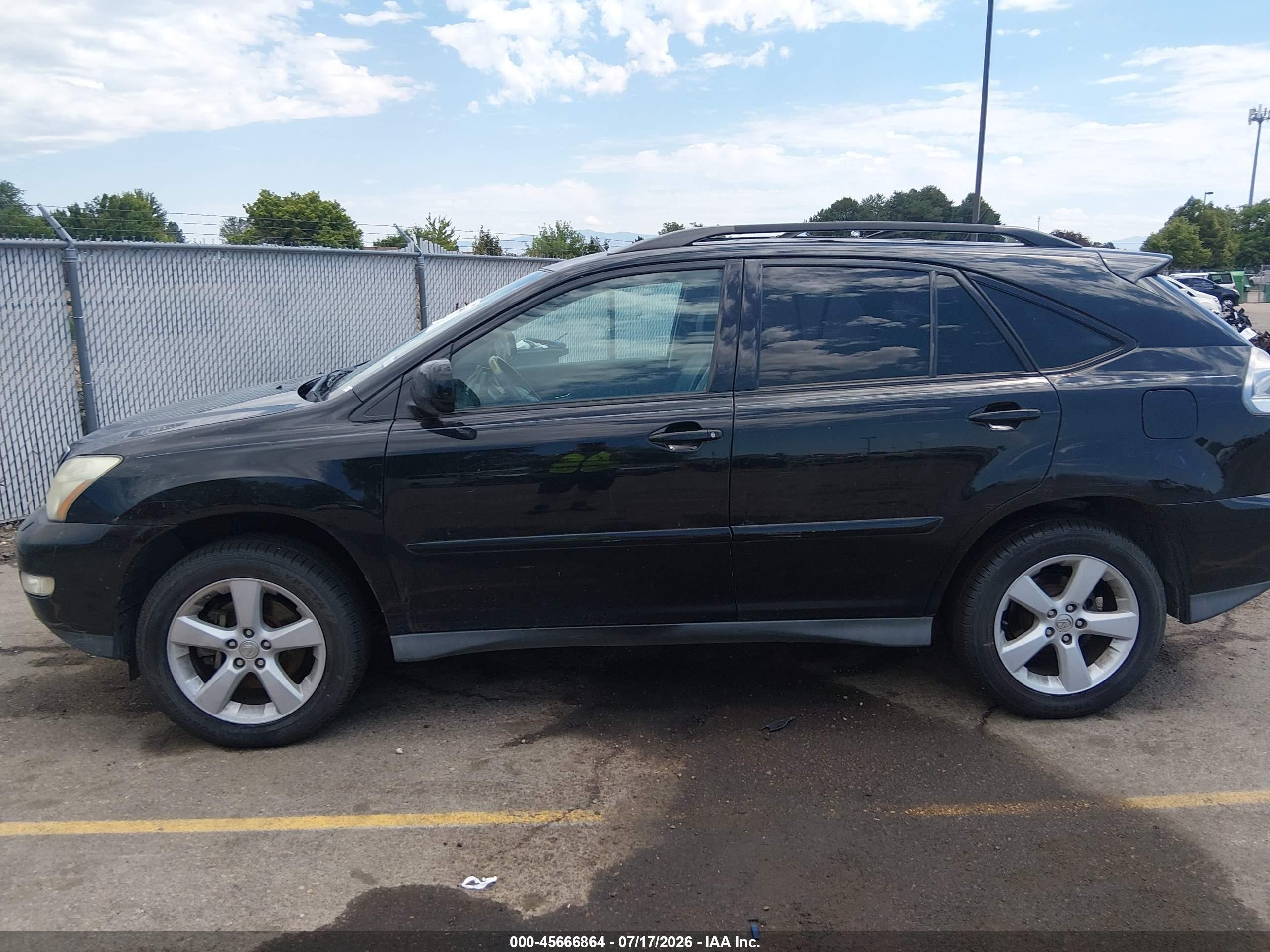 2007 Lexus Rx 350   Black vin: 2T2HK31U57C026220