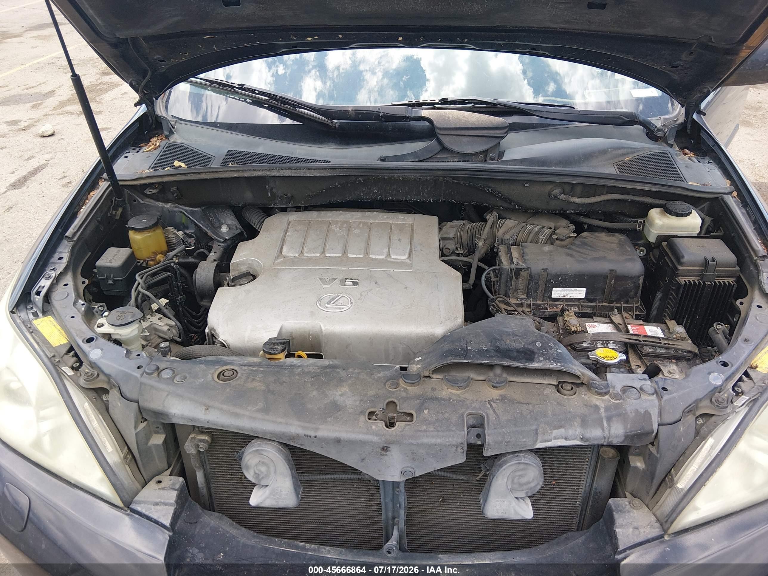 2007 Lexus Rx 350   Black vin: 2T2HK31U57C026220