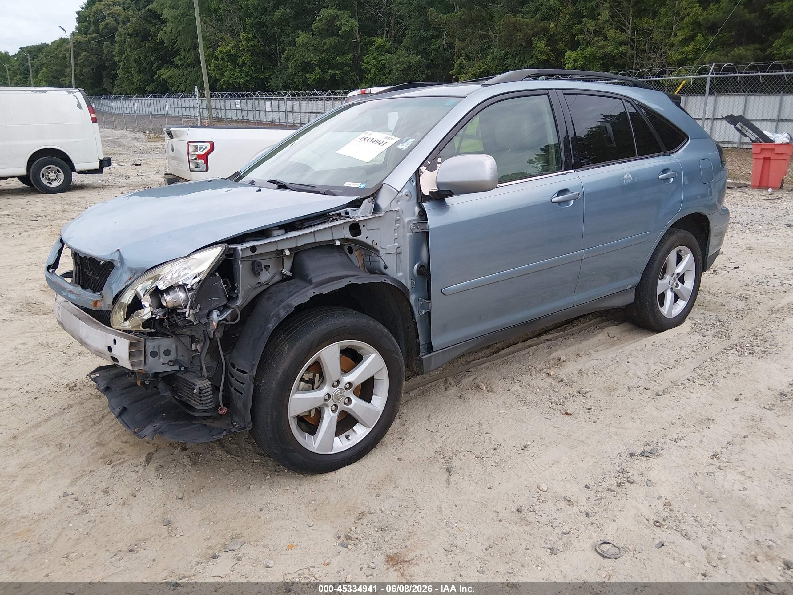 2007 Lexus Rx 350   Blue vin: 2T2HK31U57C042093