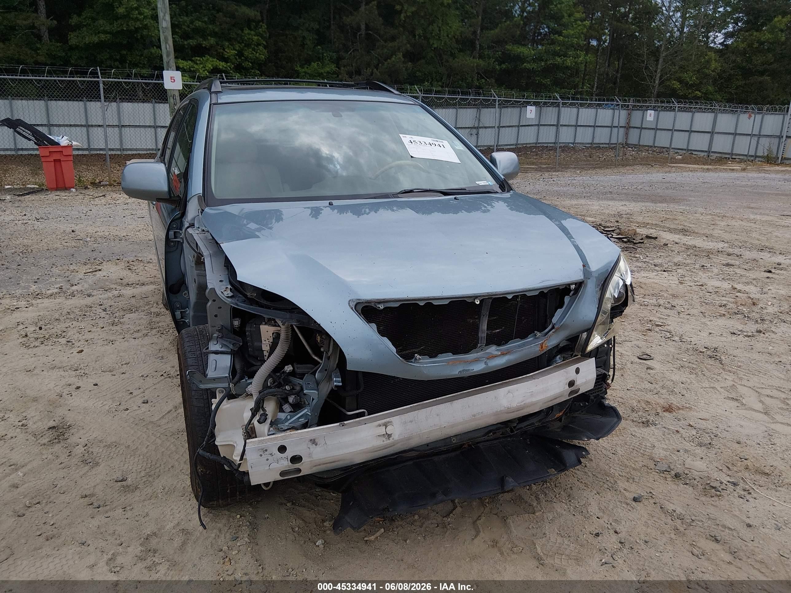 2007 Lexus Rx 350   Blue vin: 2T2HK31U57C042093